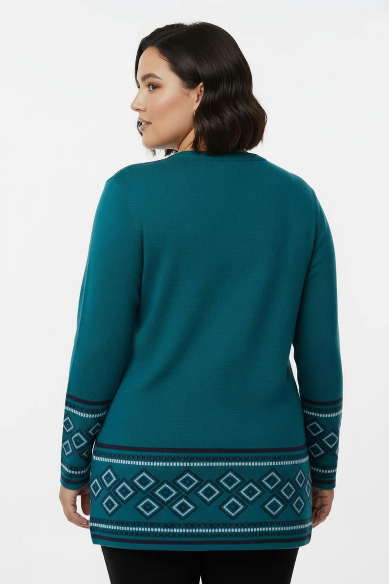 Longpullover weich wie Kaschmir - aquapetrol-marine