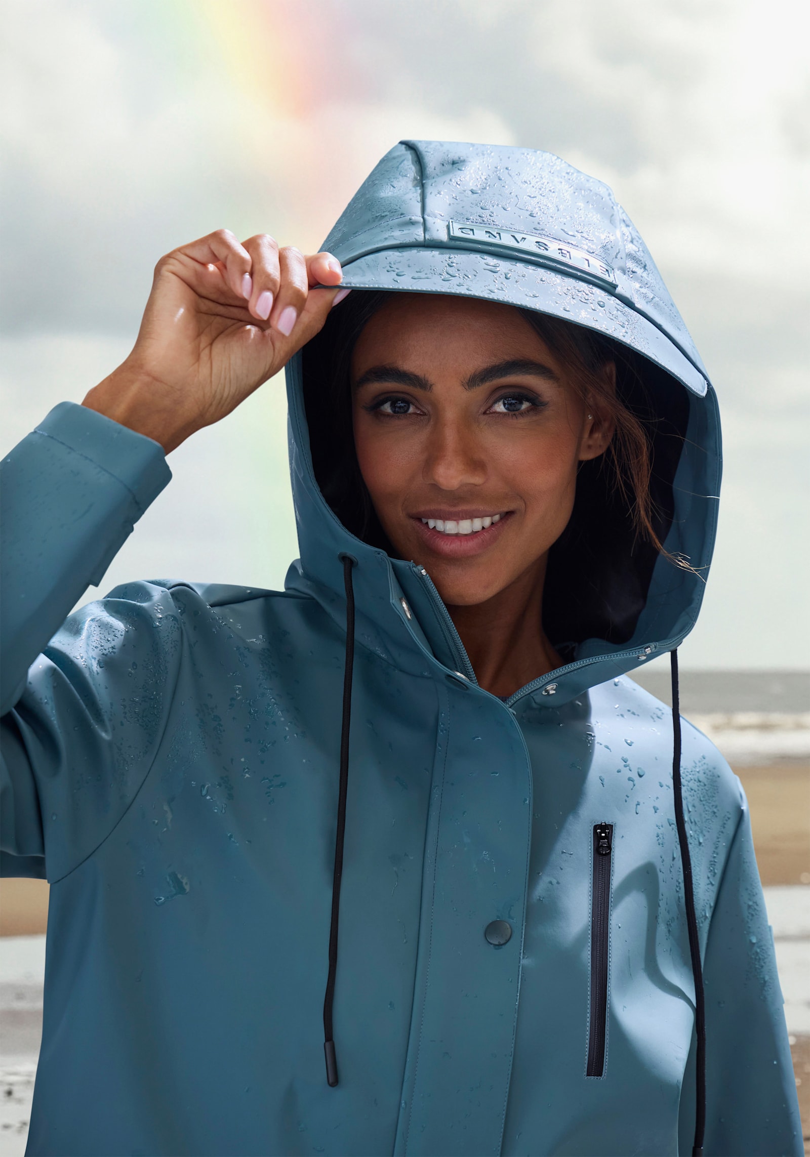 Elbsand Regenjacke - graublau