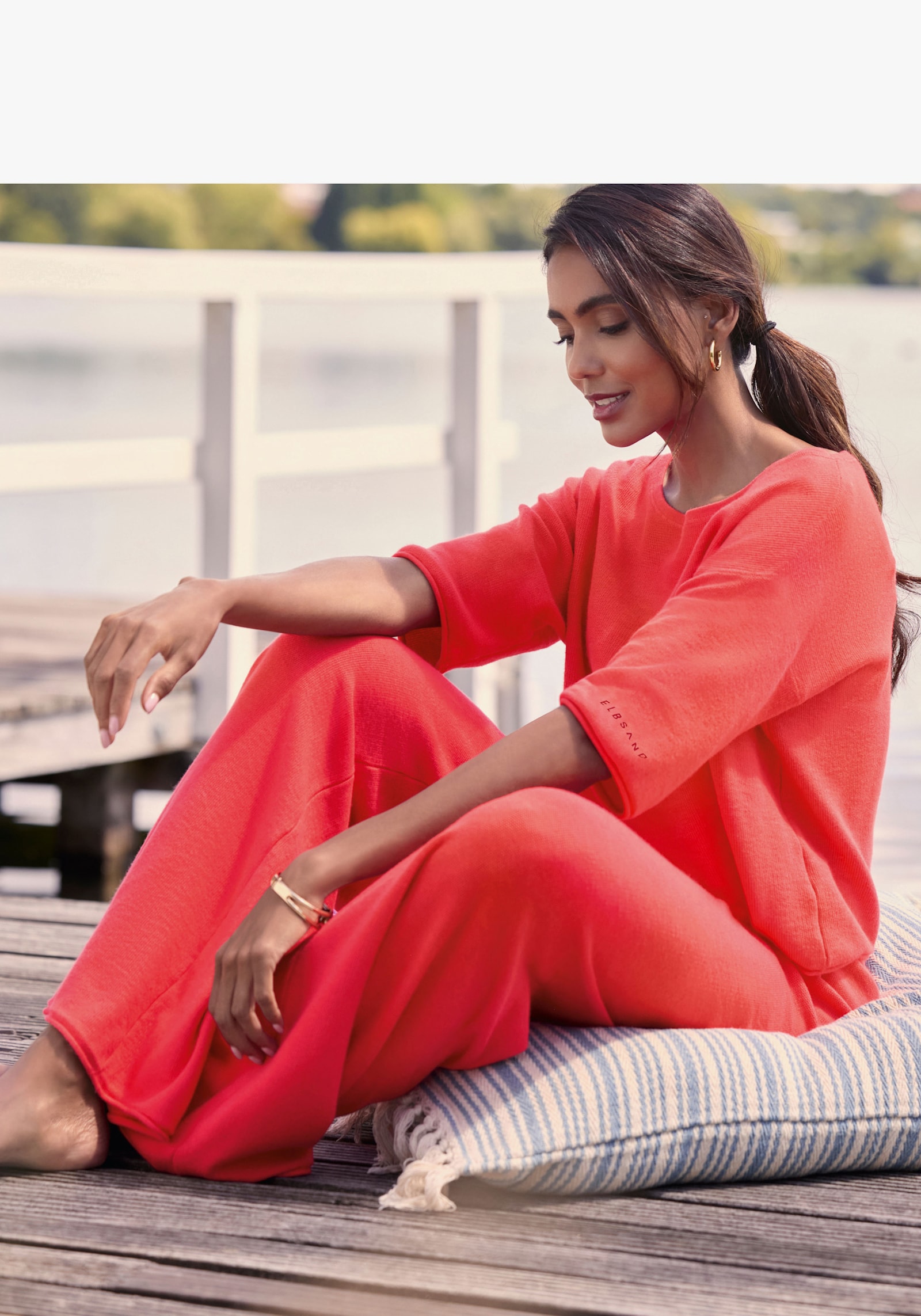 Elbsand 3/4-Arm-Shirt - rot