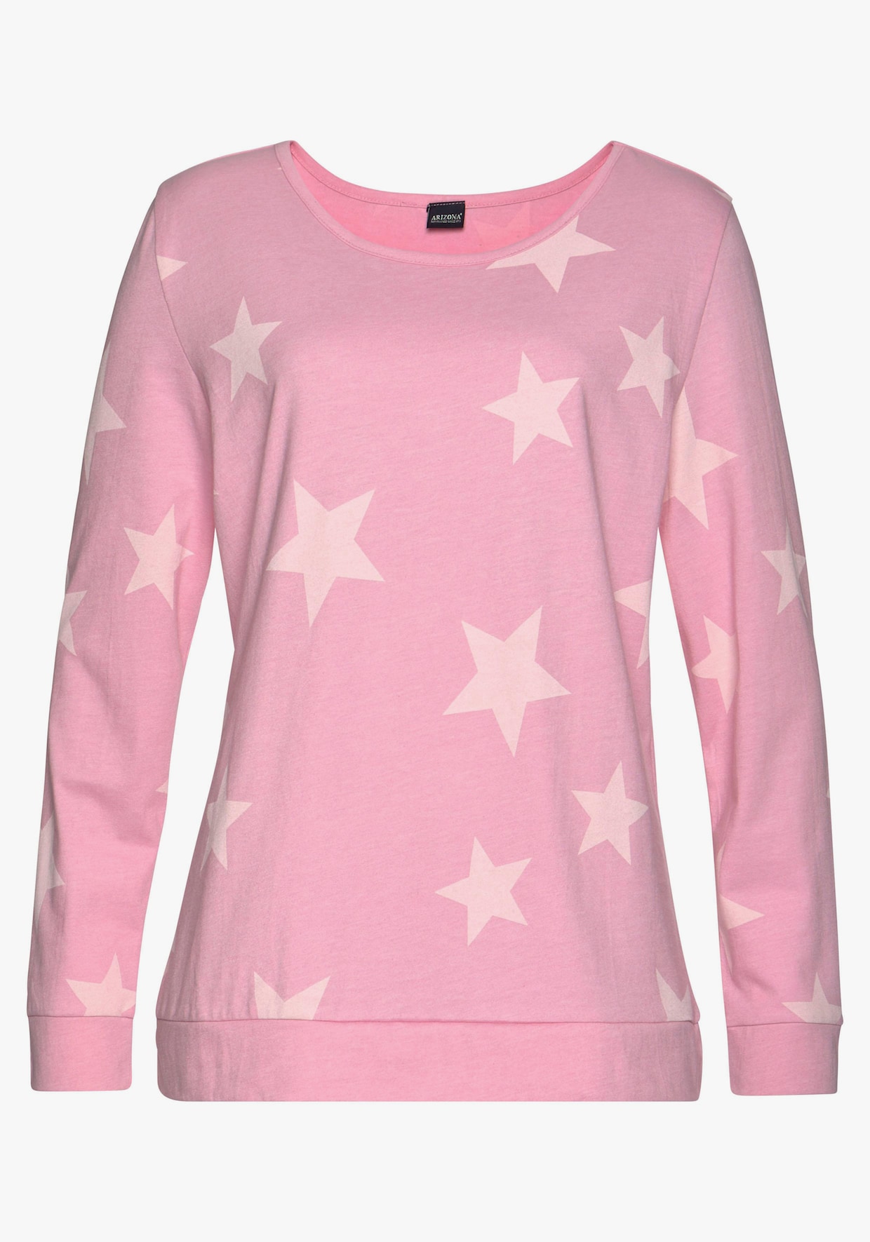 Arizona Pyjama - gris-rose-étoiles