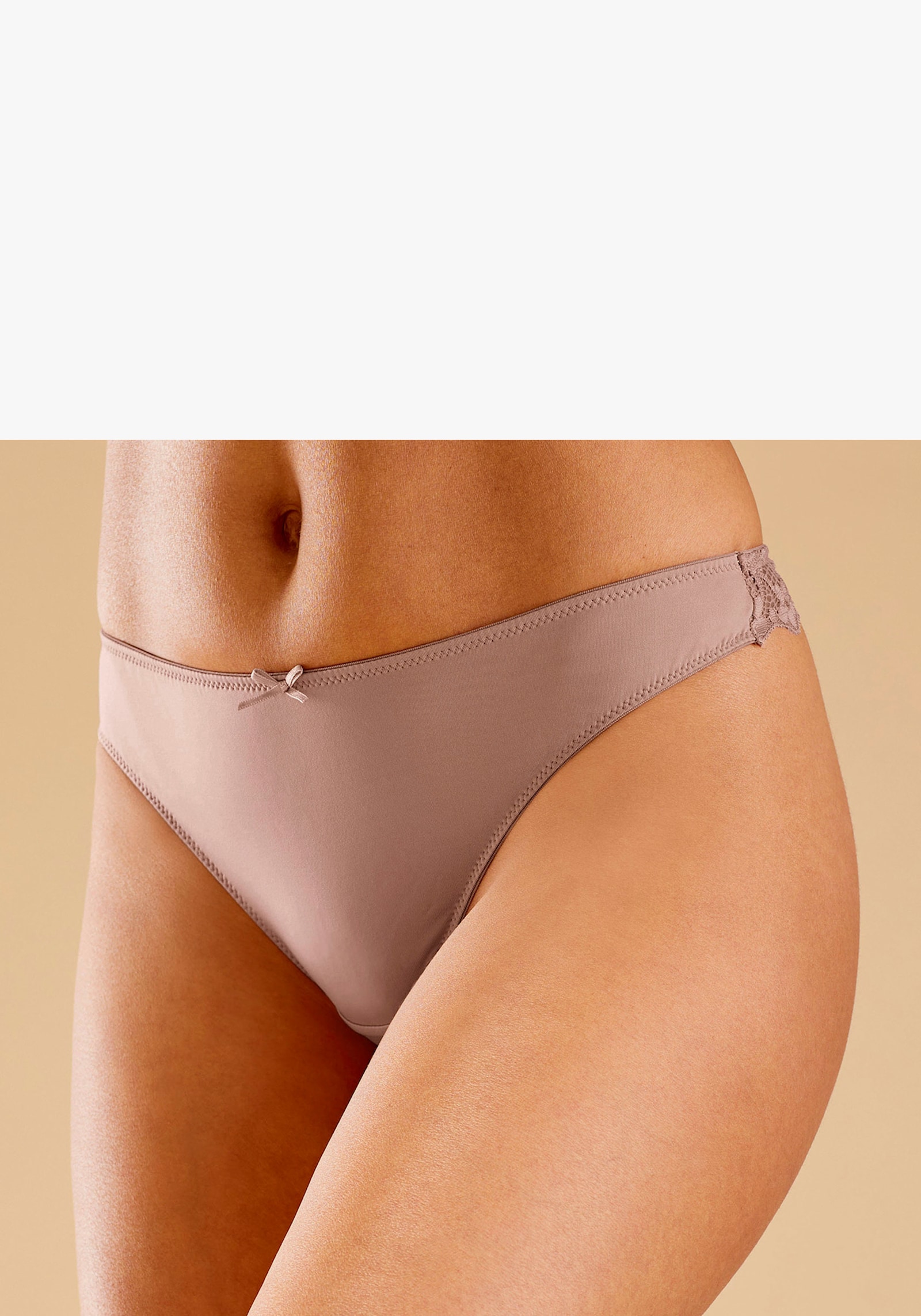 petite fleur String - braun+toffee+puder