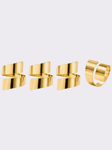 heine home Serviettenringe - goldfarben