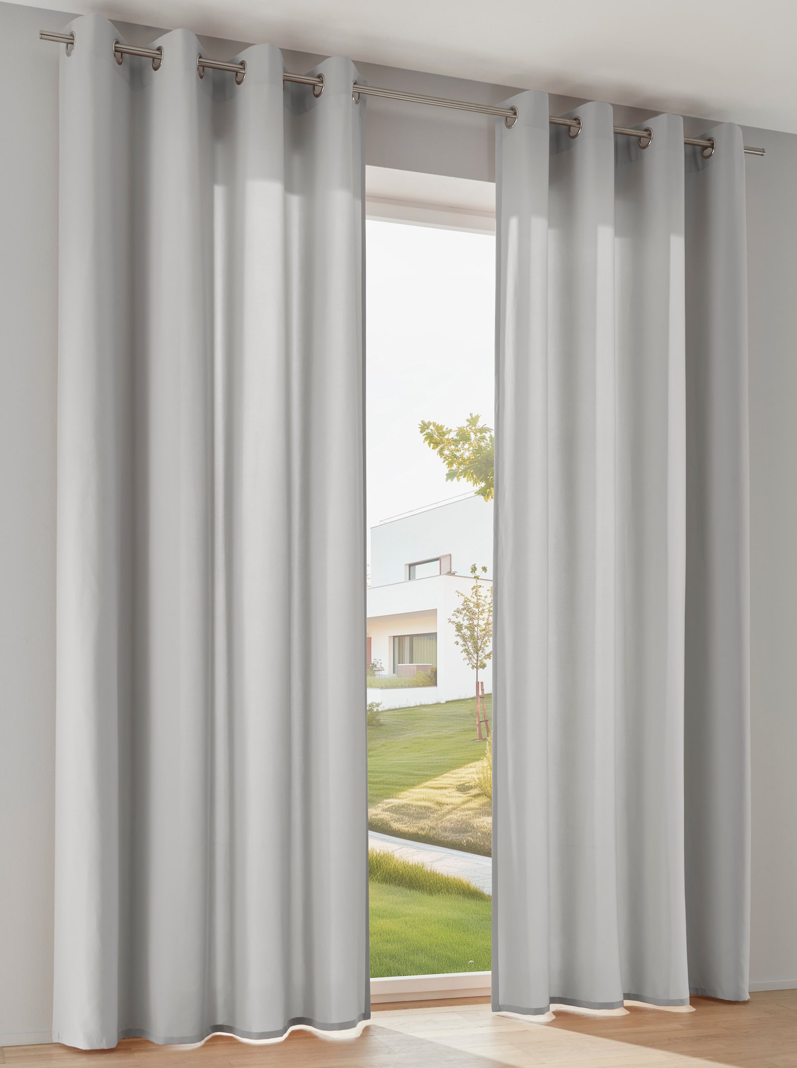heine home Dekoschal in Microfaser-Qualität - grau