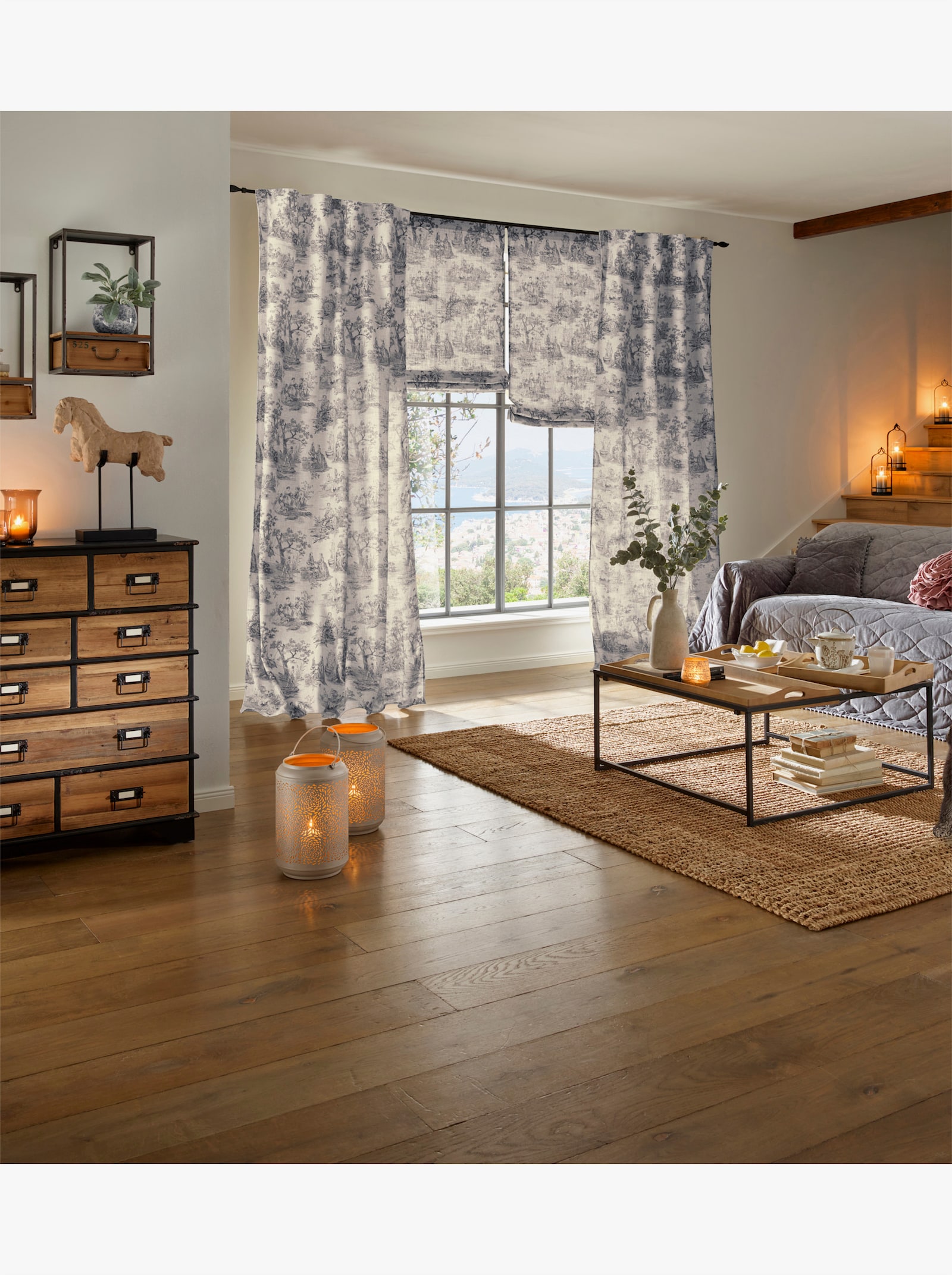 heine home Kommode - schwarz-natur