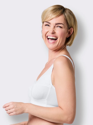 wäschepur Entlastungs-BH ohne Bügel - weiß