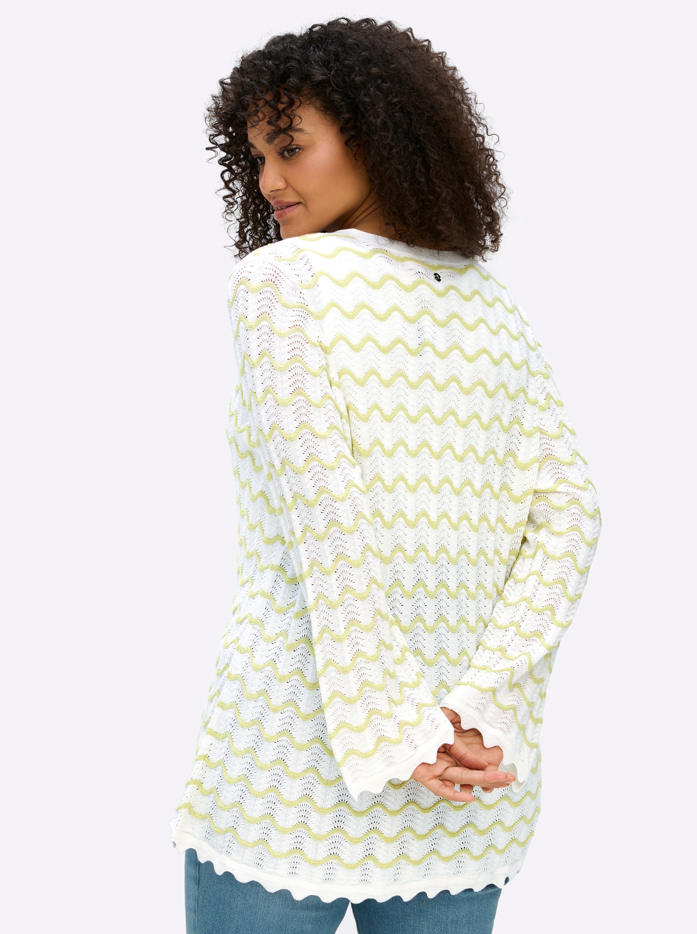 Ajourstrickjacke