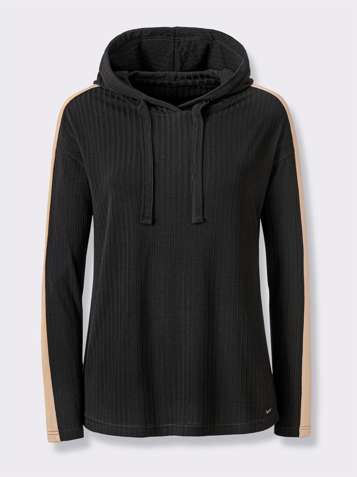 feel good Shirt - schwarz-camel