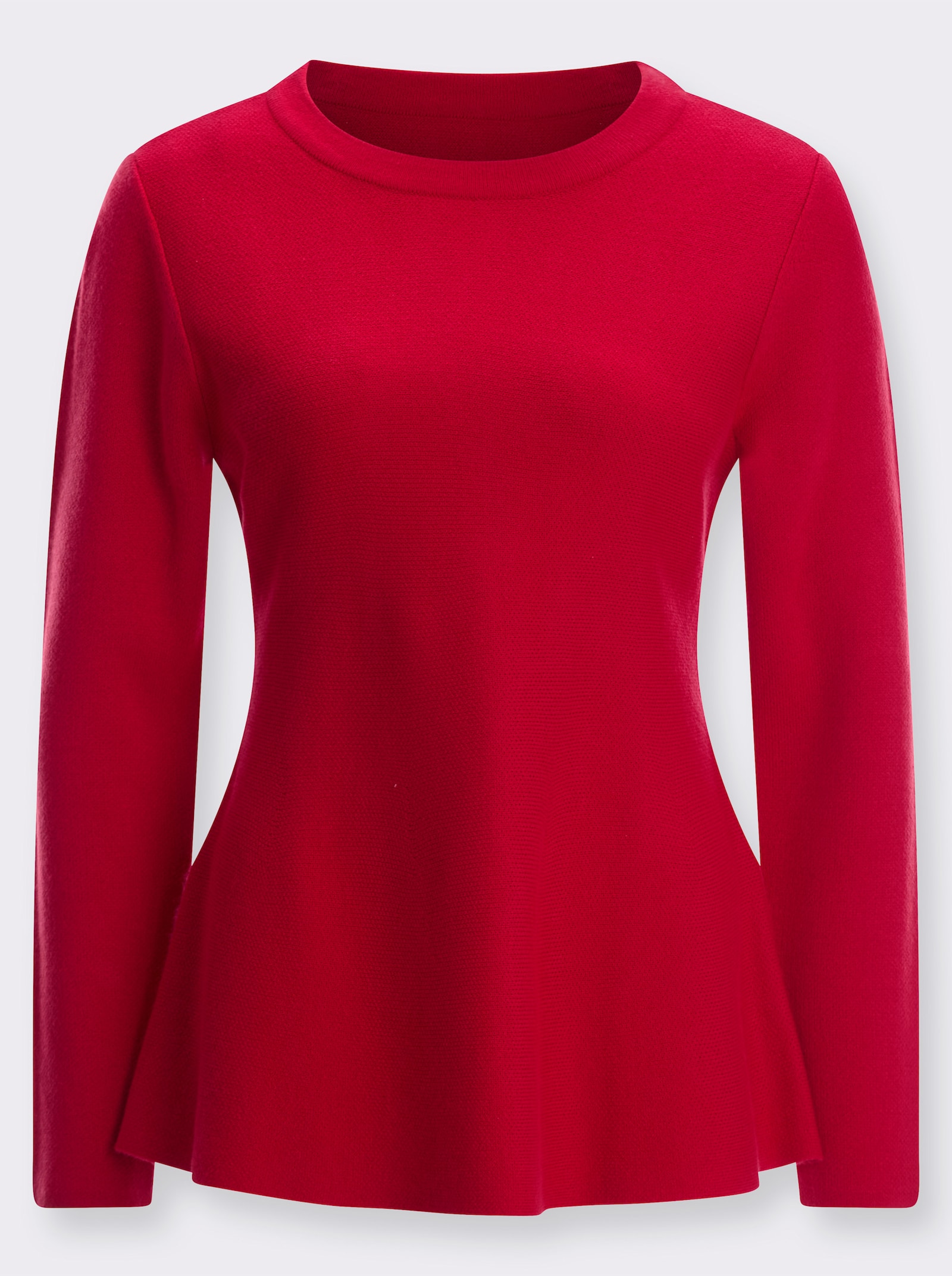 Langarm-Pullover in pflegeleichter Qualität - rot