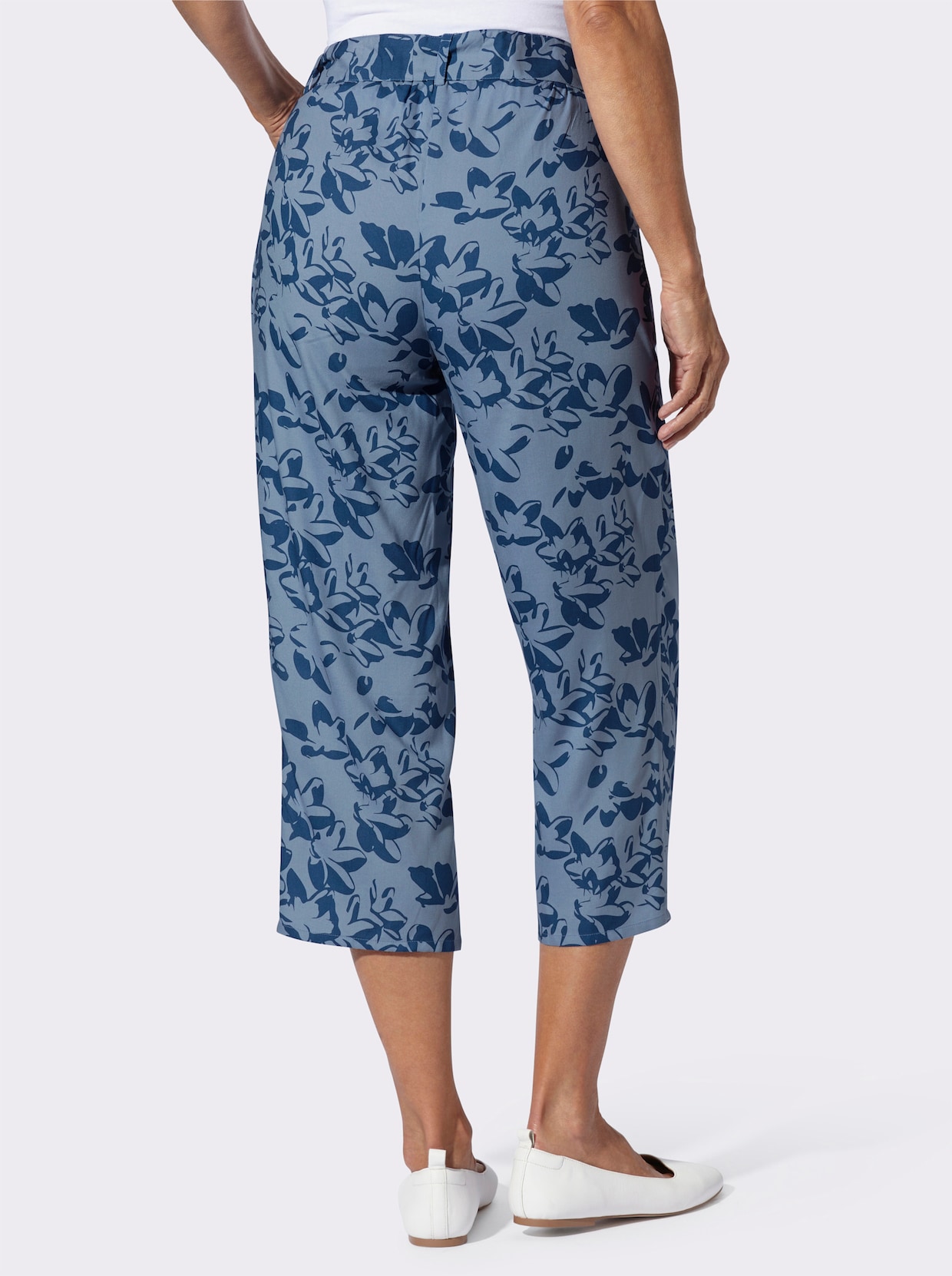 7/8-Hose - jeansblau-bleu-bedruckt
