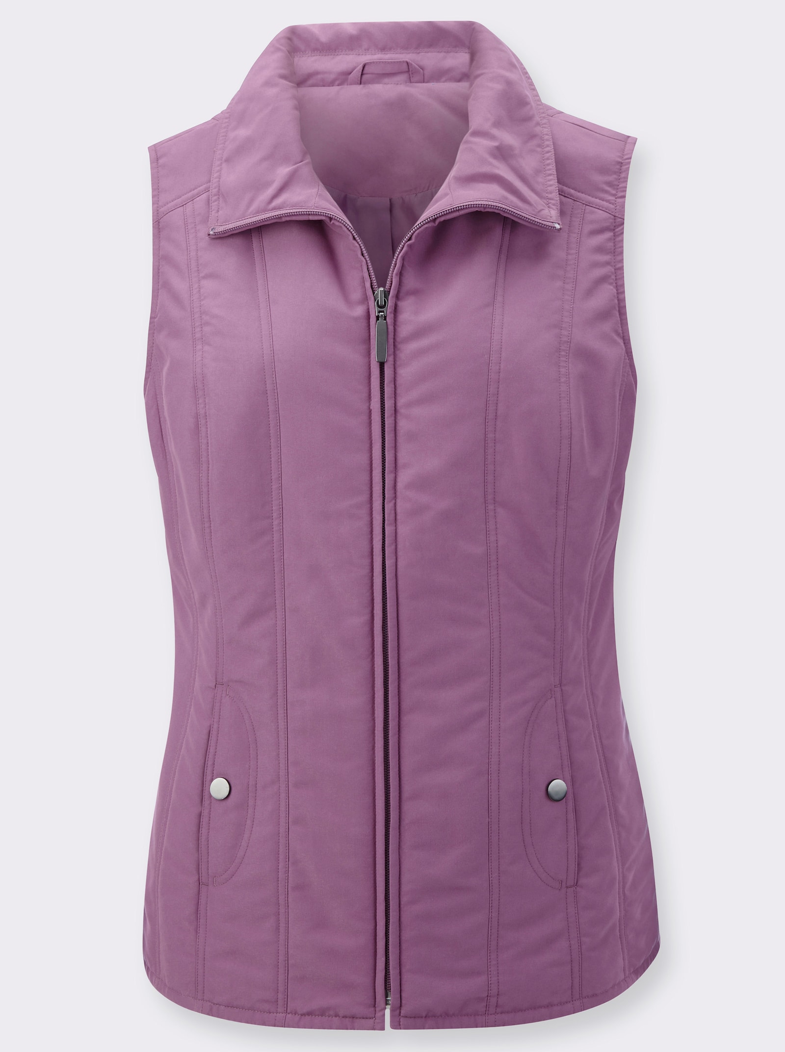 Steppweste in weicher Mikrofaser-Qualität - violett