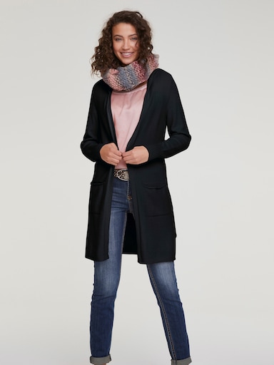 heine Long-Strickjacke - schwarz