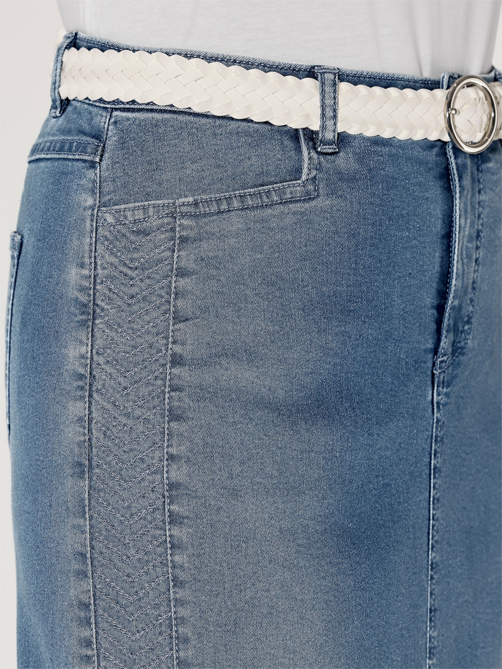 Jeansrock - blue-bleached