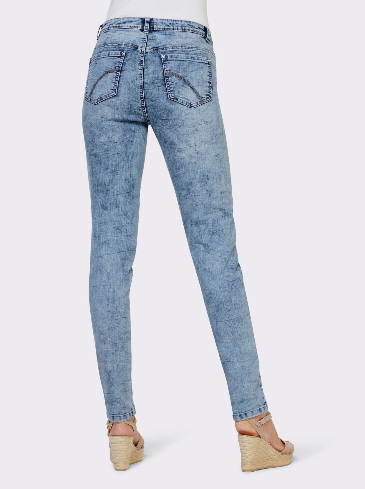 heine 5-pocketjeans - blue-bleached