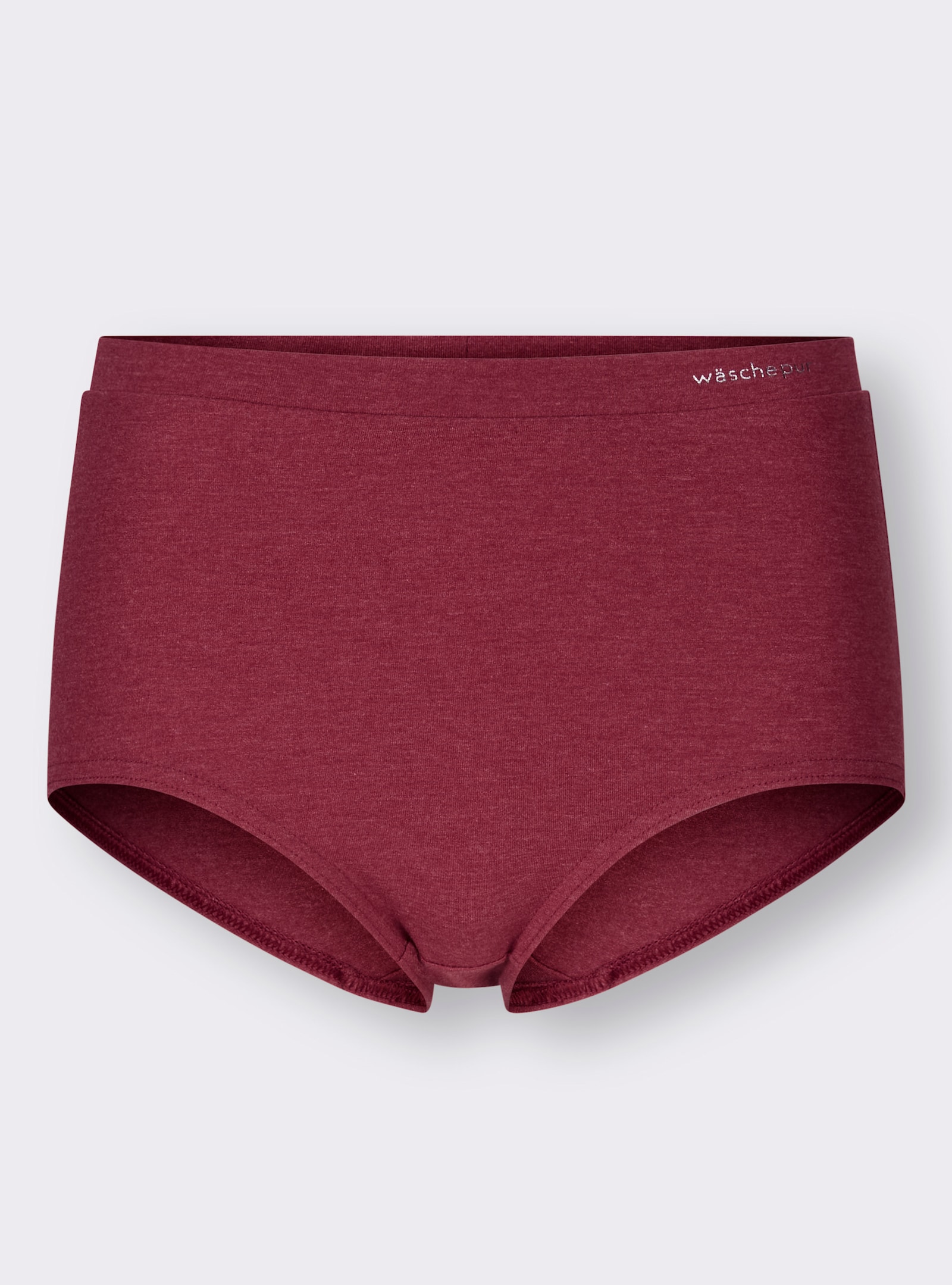 wäschepur Taillenslip aus Single-Jersey - 2x marine + 2x dunkelrot