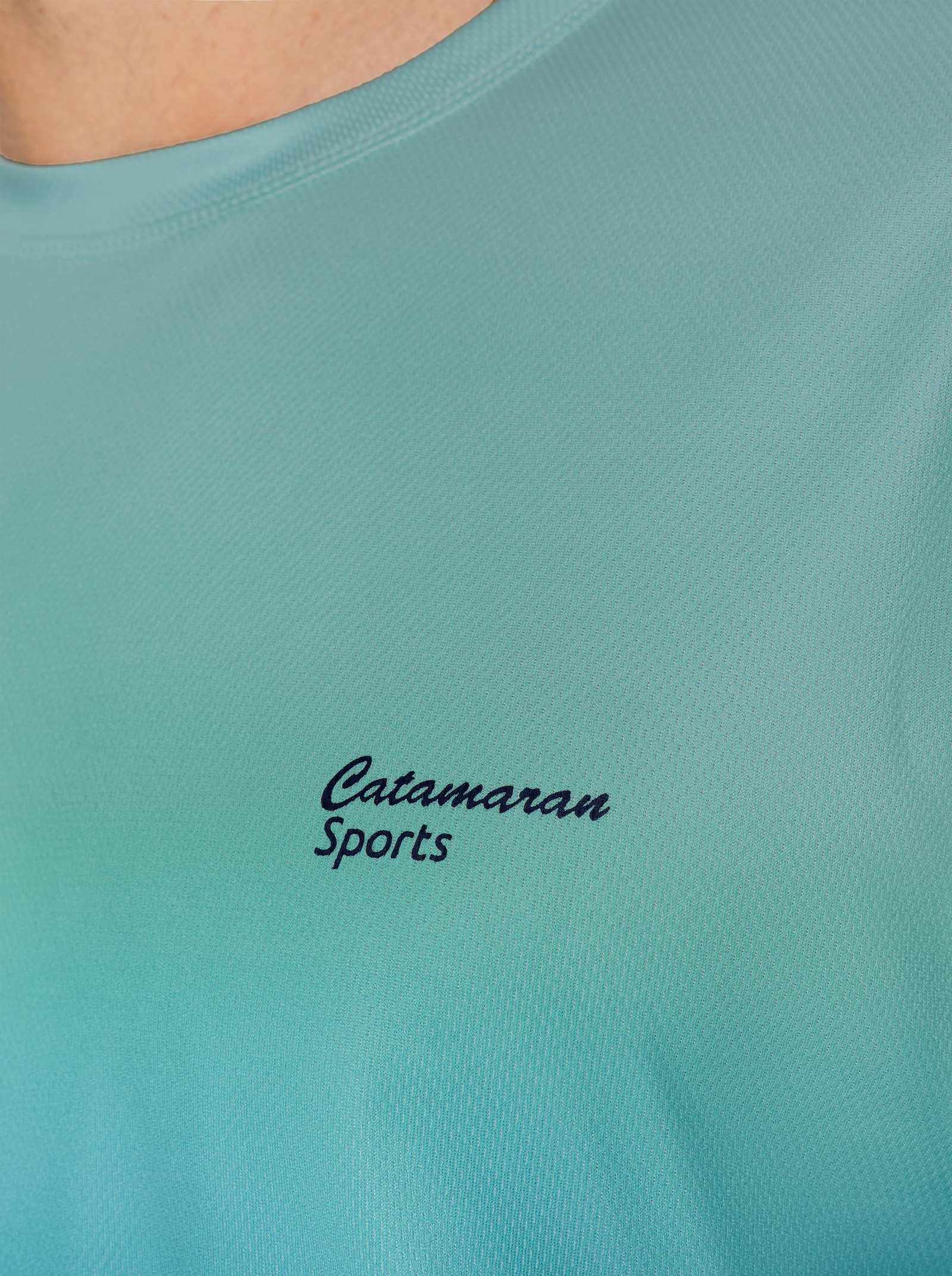 Catamaran Sports Kurzarmshirt mit Farbverlauf - marine-kalkmint