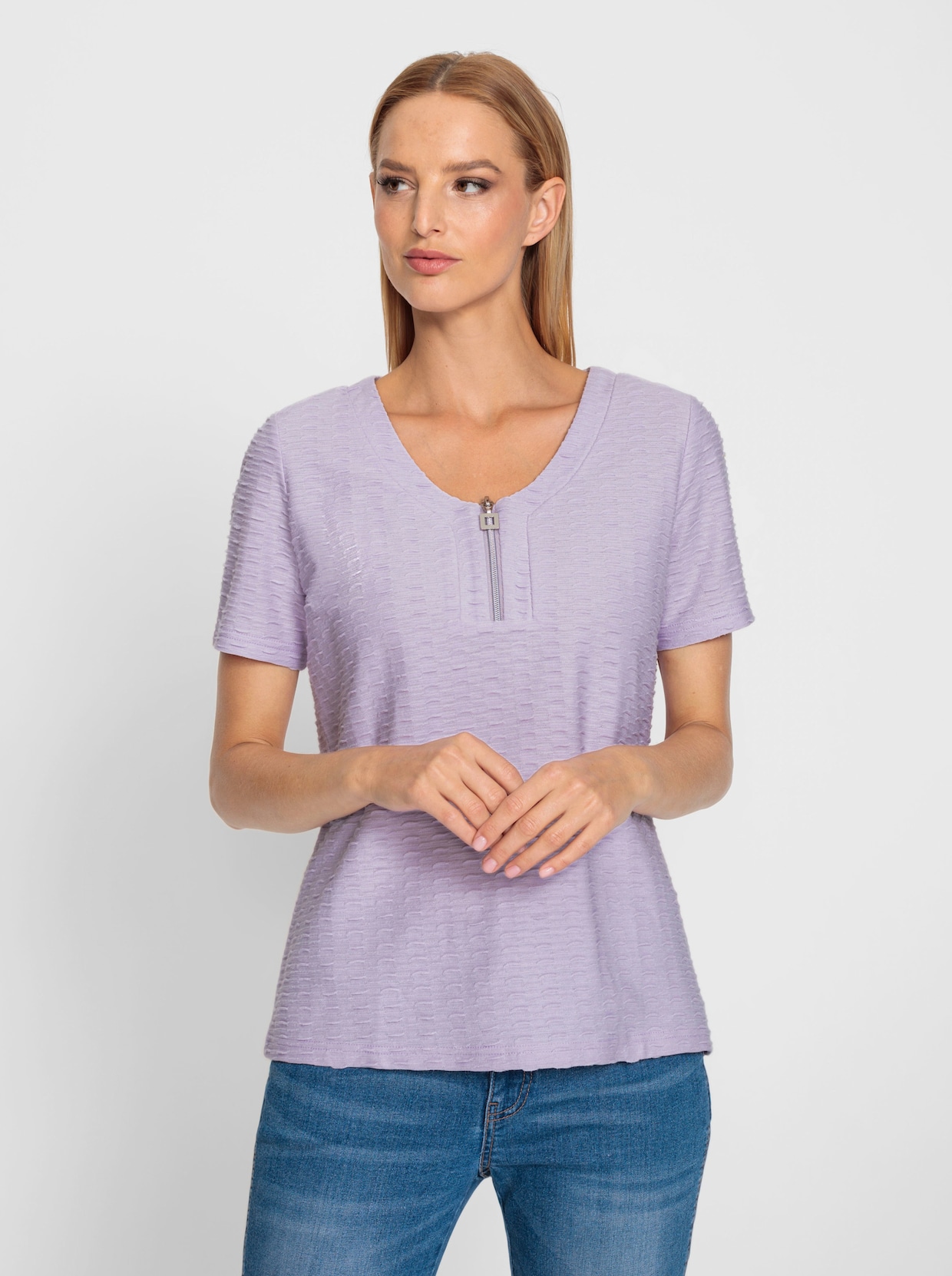 heine Shirt met korte mouwen - lila