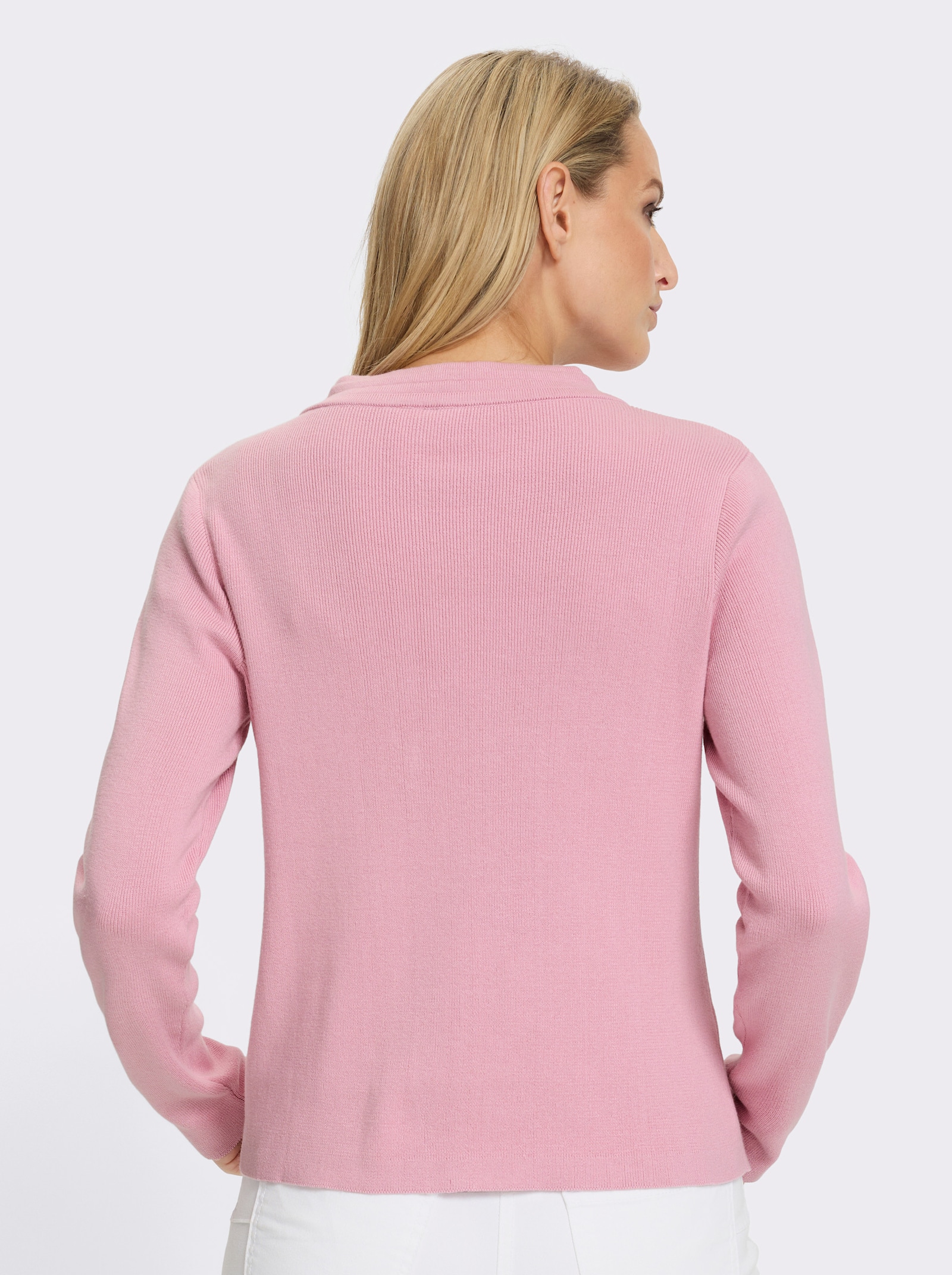 heine Vest met sierknopen - roze