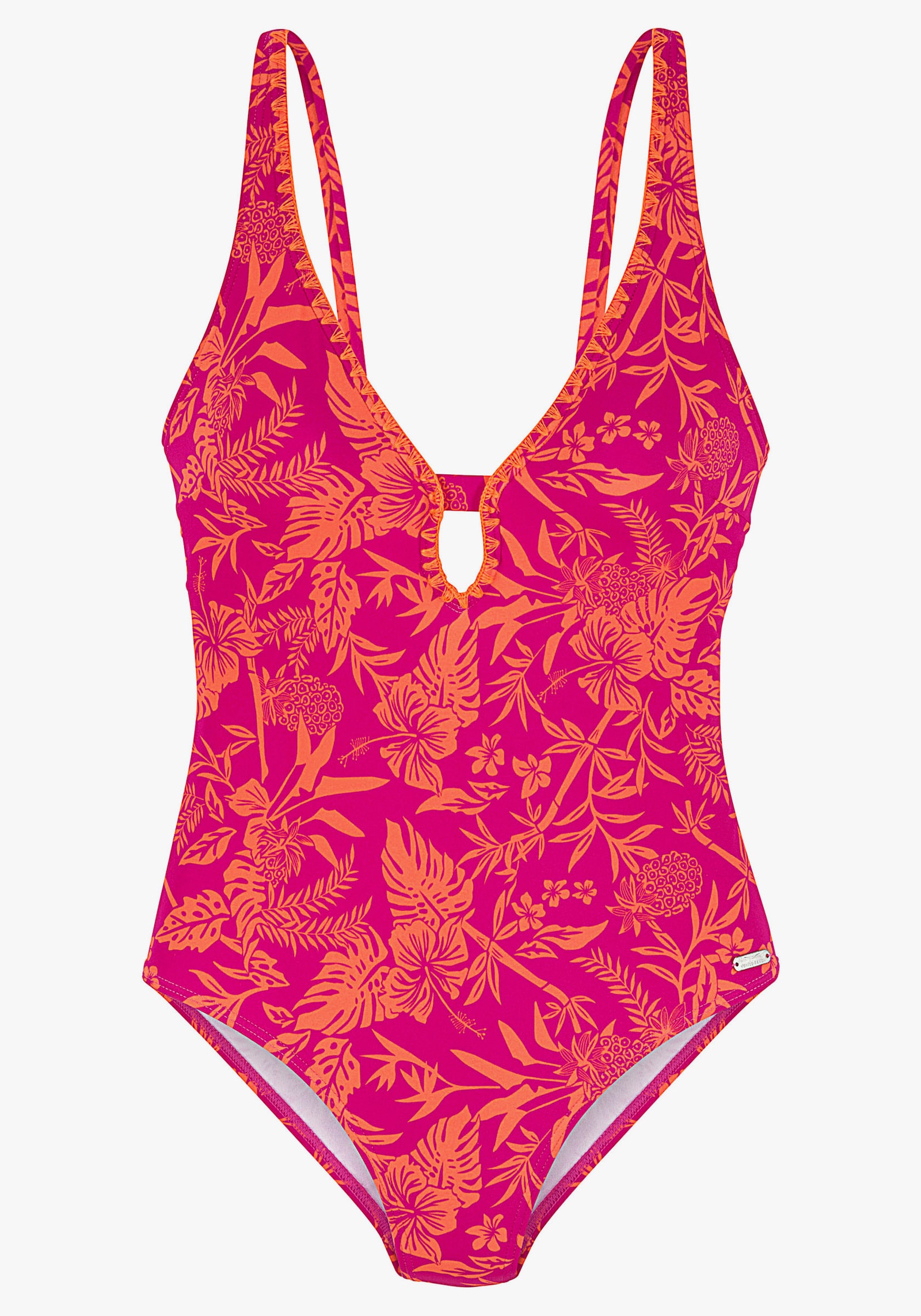 Venice Beach Badeanzug - orange-pink bedruckt