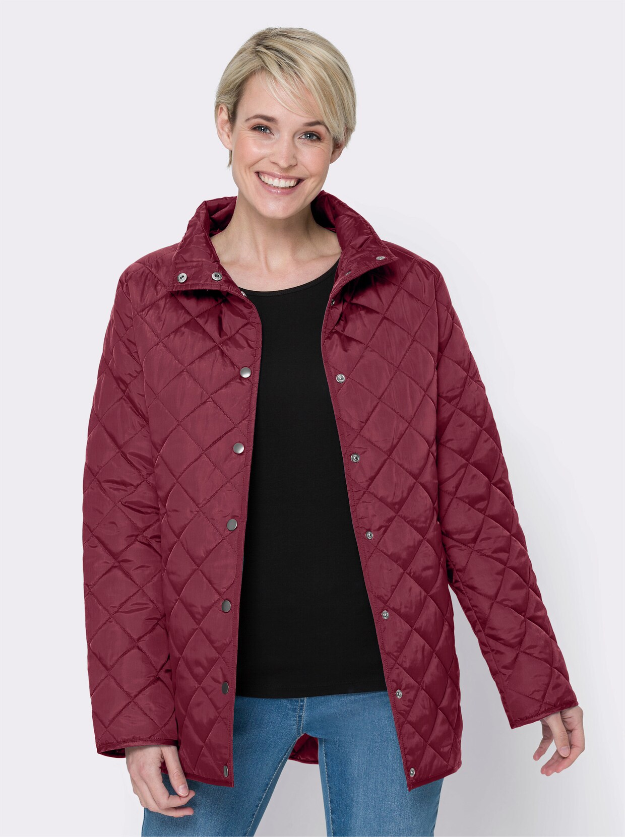 Steppjacke - burgund