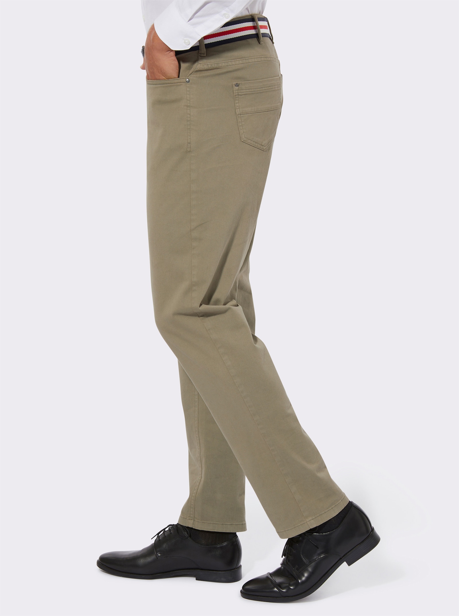 5-pocketjeans van twill - kaki