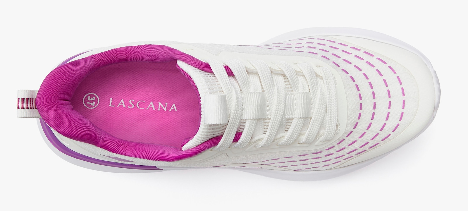 LASCANA Sneaker - weiß/lila