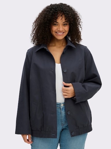 sheego Blouson mit Schulterklappen - tiefblau