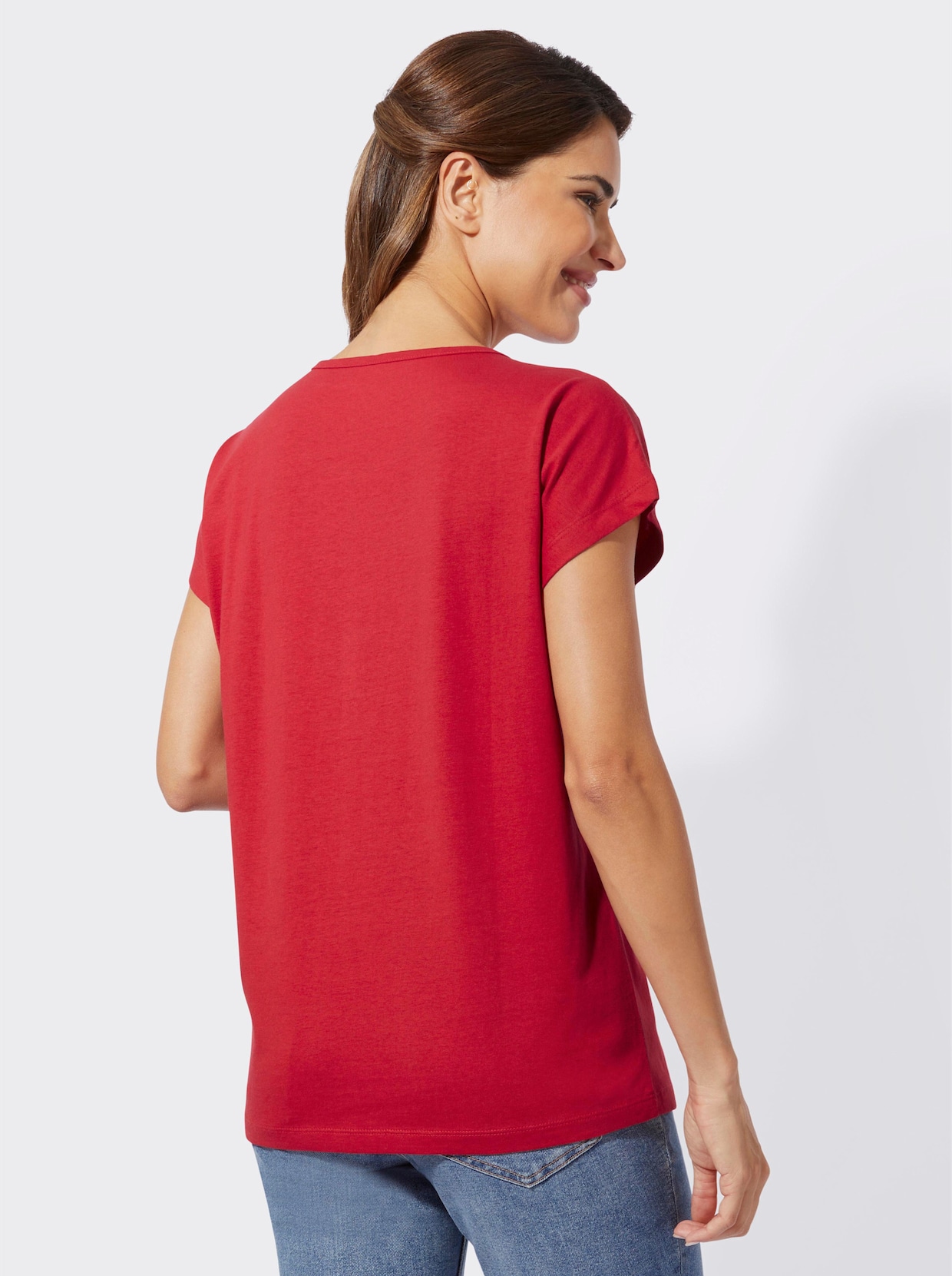 Shirt met korte mouwen - rood/zwart