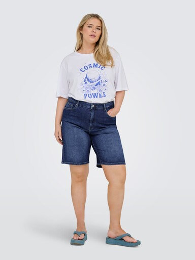 Jeansshorts - dark blue denim