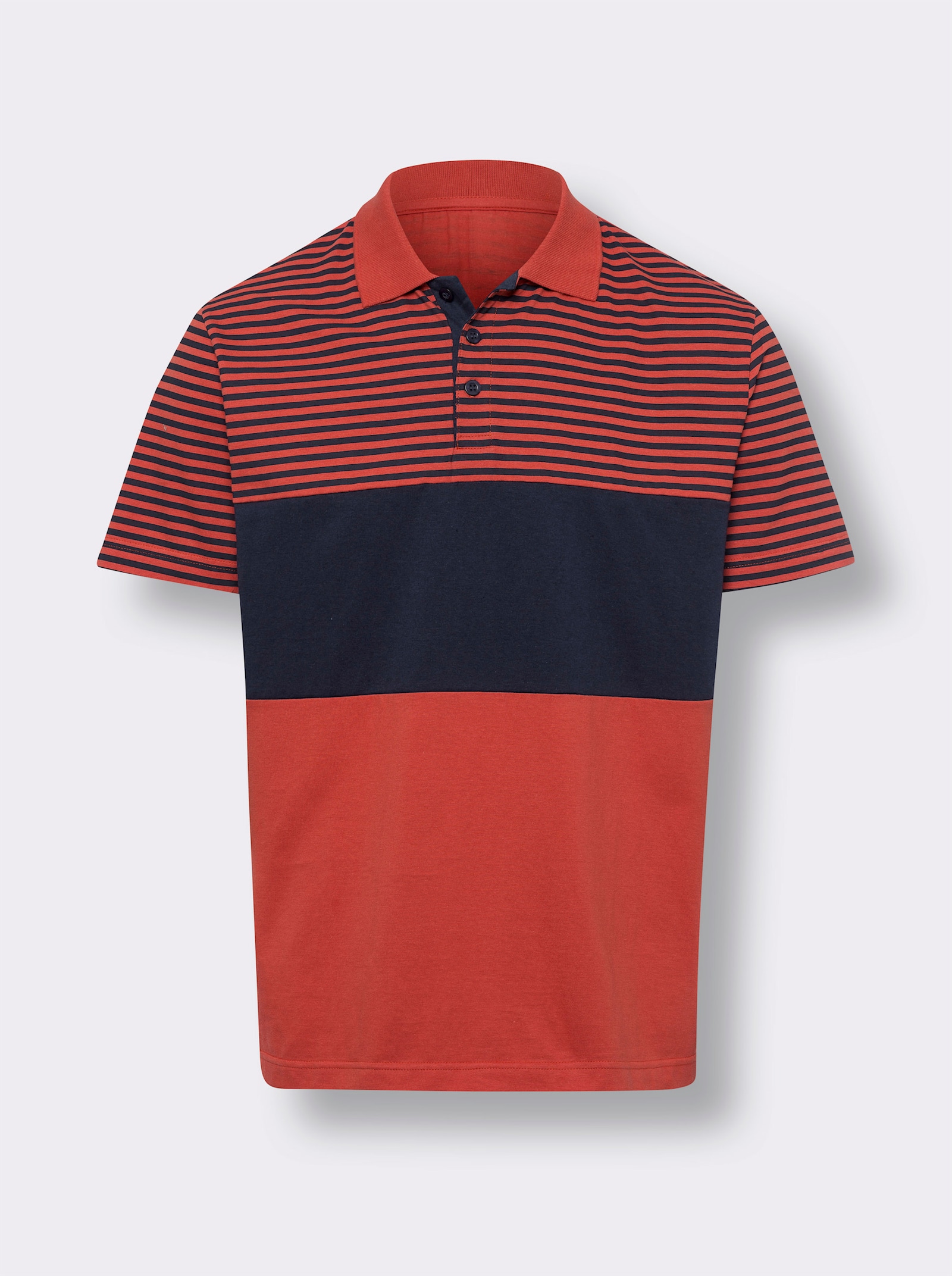 Polokošile s proužkovaným vzorem - terra-námořnická modrá