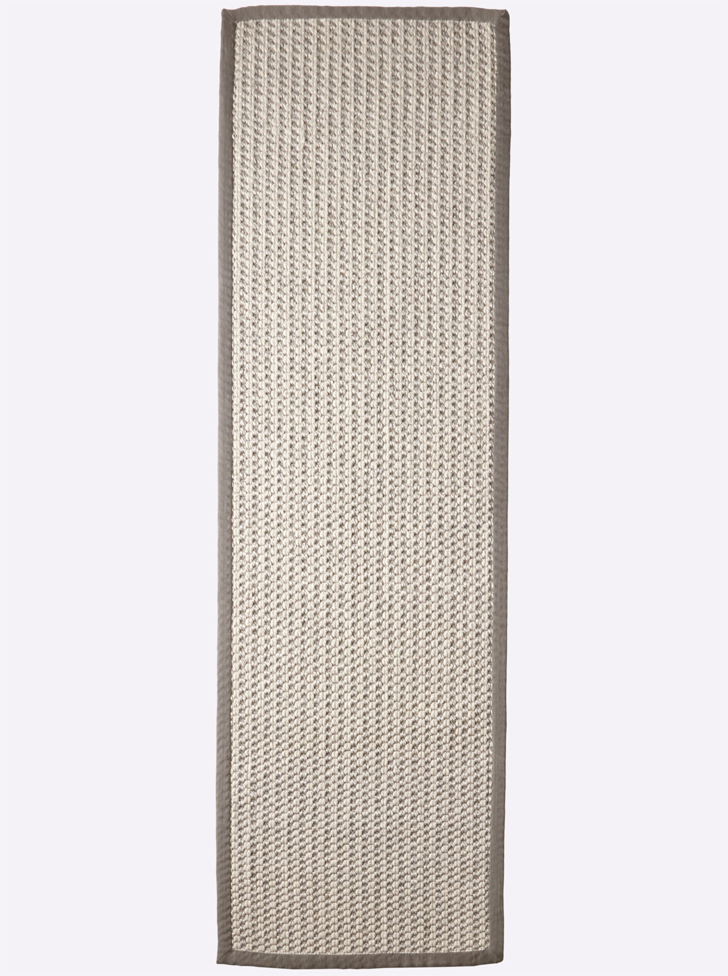 Sisal Teppich günstig Kaufen-Teppich in grau von heine home. Teppich in grau von heine home <![CDATA[Teppich Natur pur. Sisal/Wollmischung mit Baumwollbordüre. Rückseite mit Latex rutschhemmend beschichtet.]]>. 