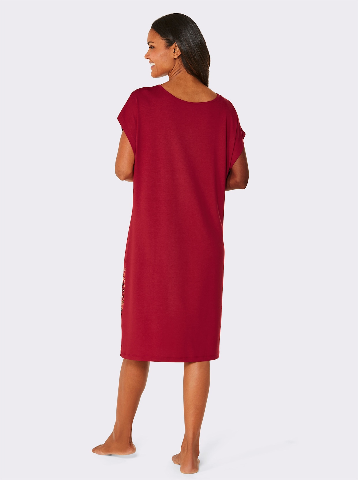 feel good Sommerkleid - rot-schwarz