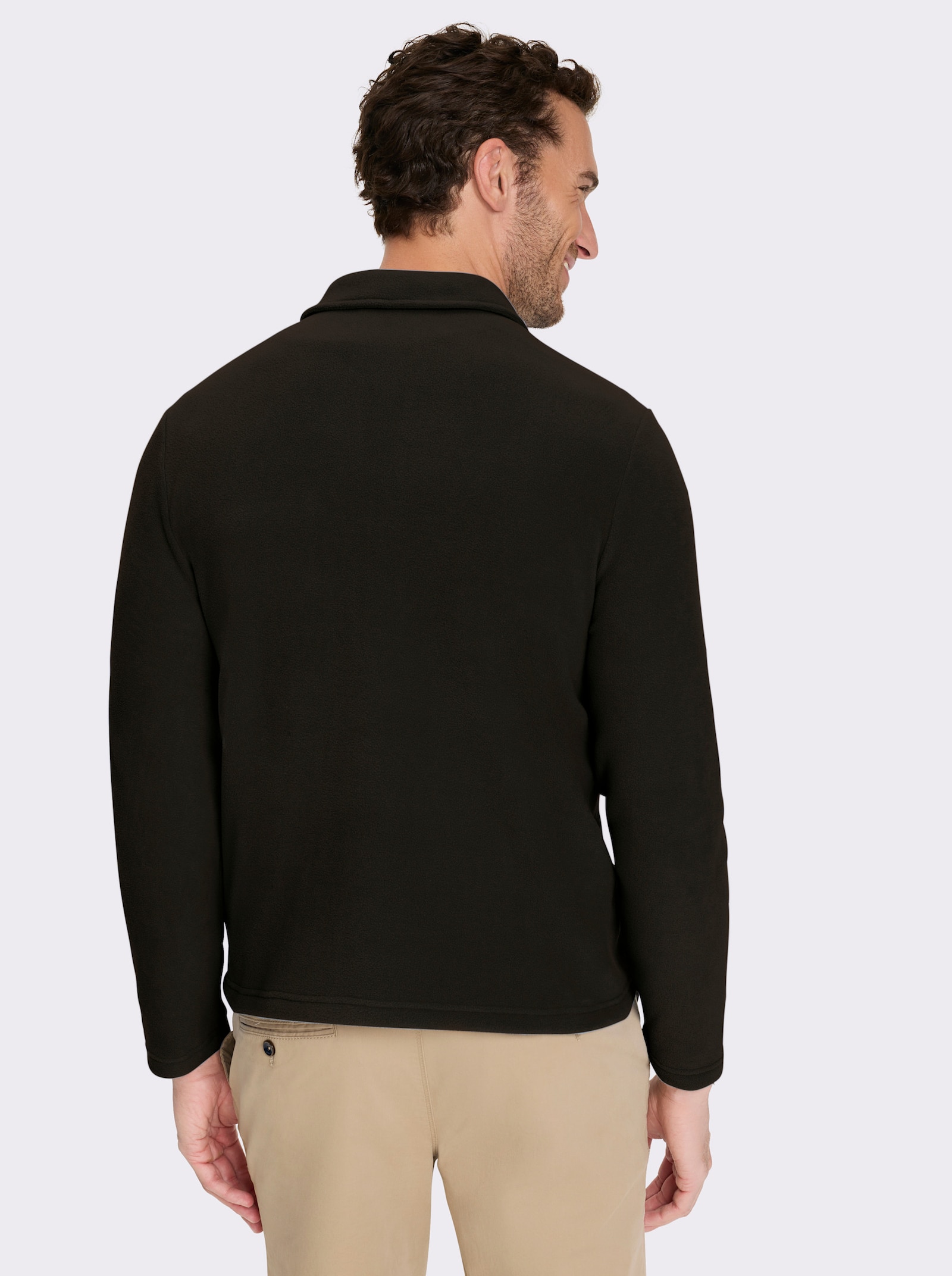 Catamaran Fleeceshirt mit Klettverschluss-Brusttasche - graphit