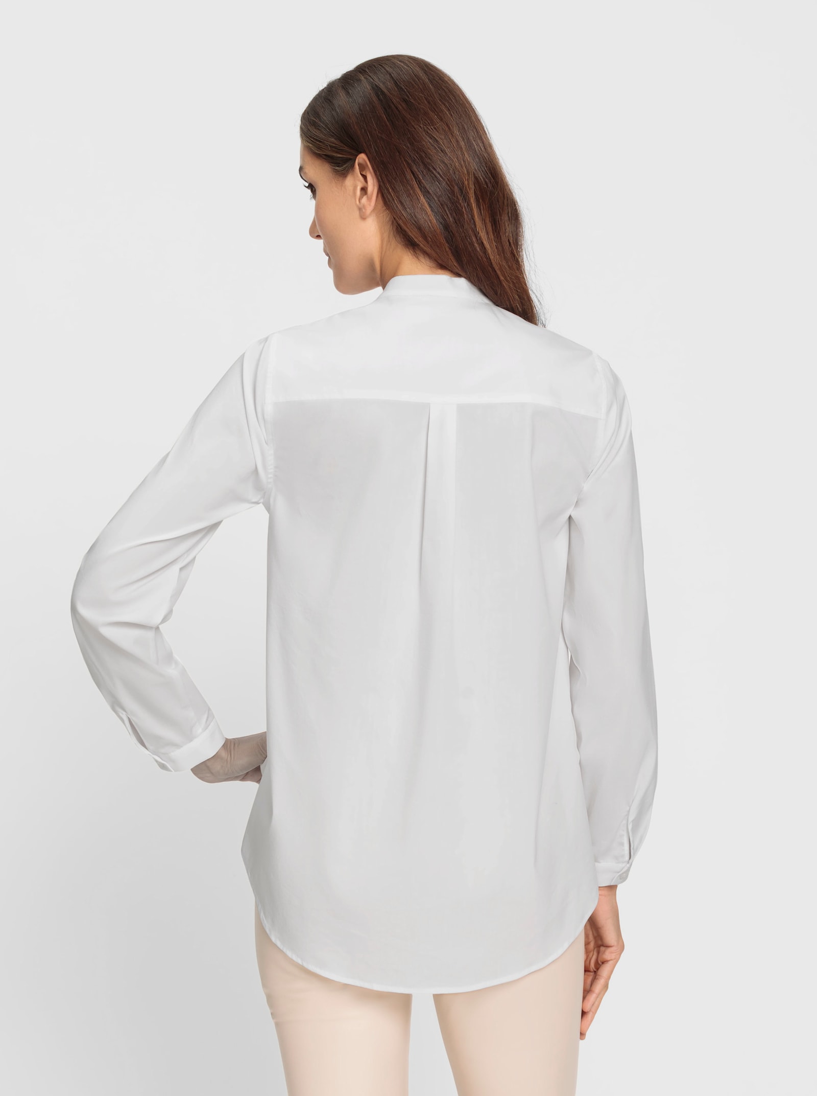 heine Blúzka s dlhými rukávmi zo streču - biela