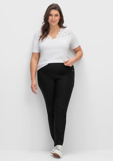 CREATION L PREMIUM Stretch-Hose - schwarz