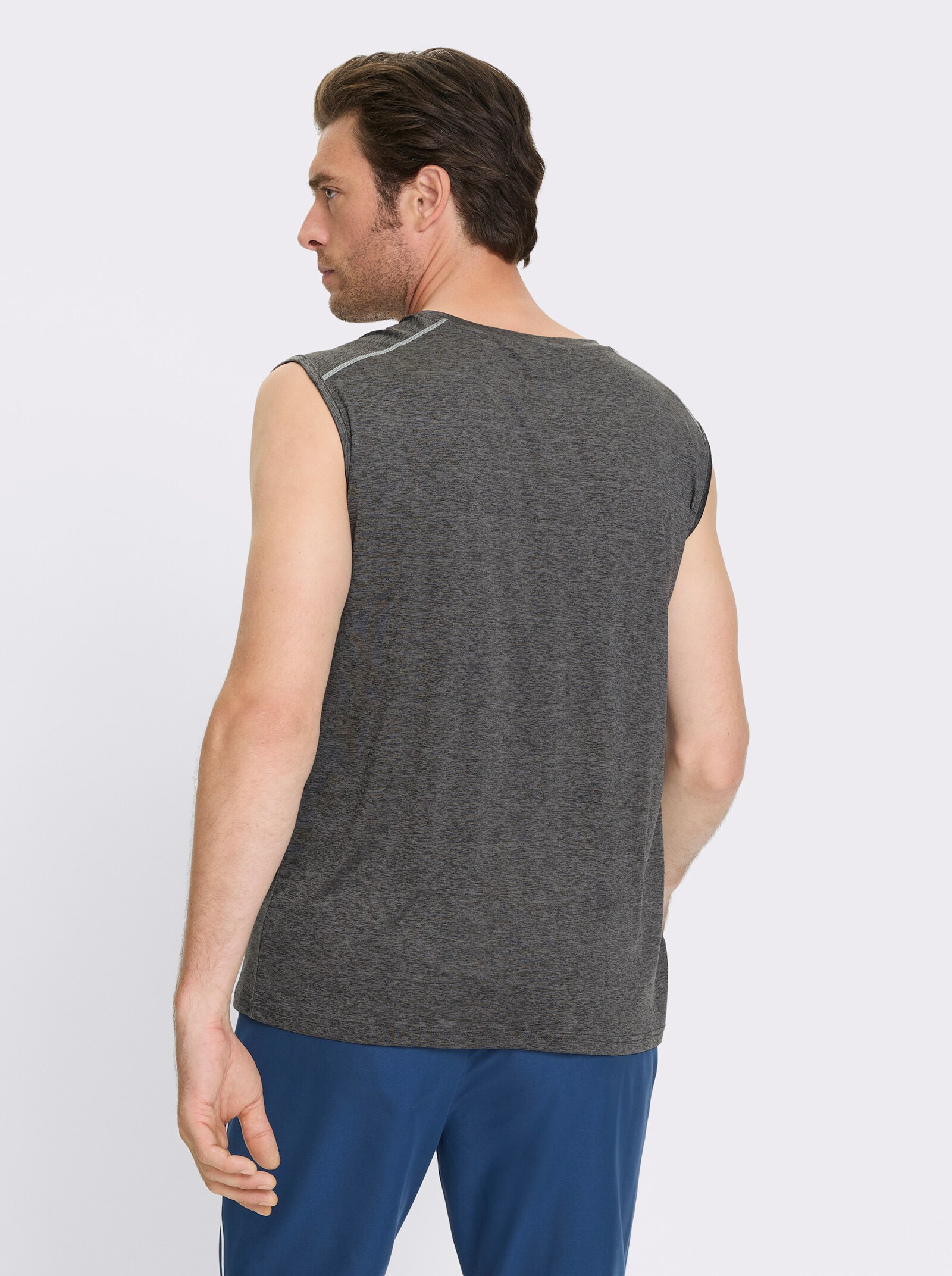 Catamaran Sports Mouwloos shirt van ademend materiaal - grijs gemêleerd