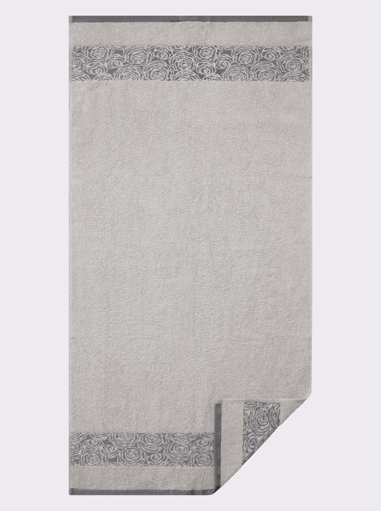 wäschepur Handdoek - lichtgrijs