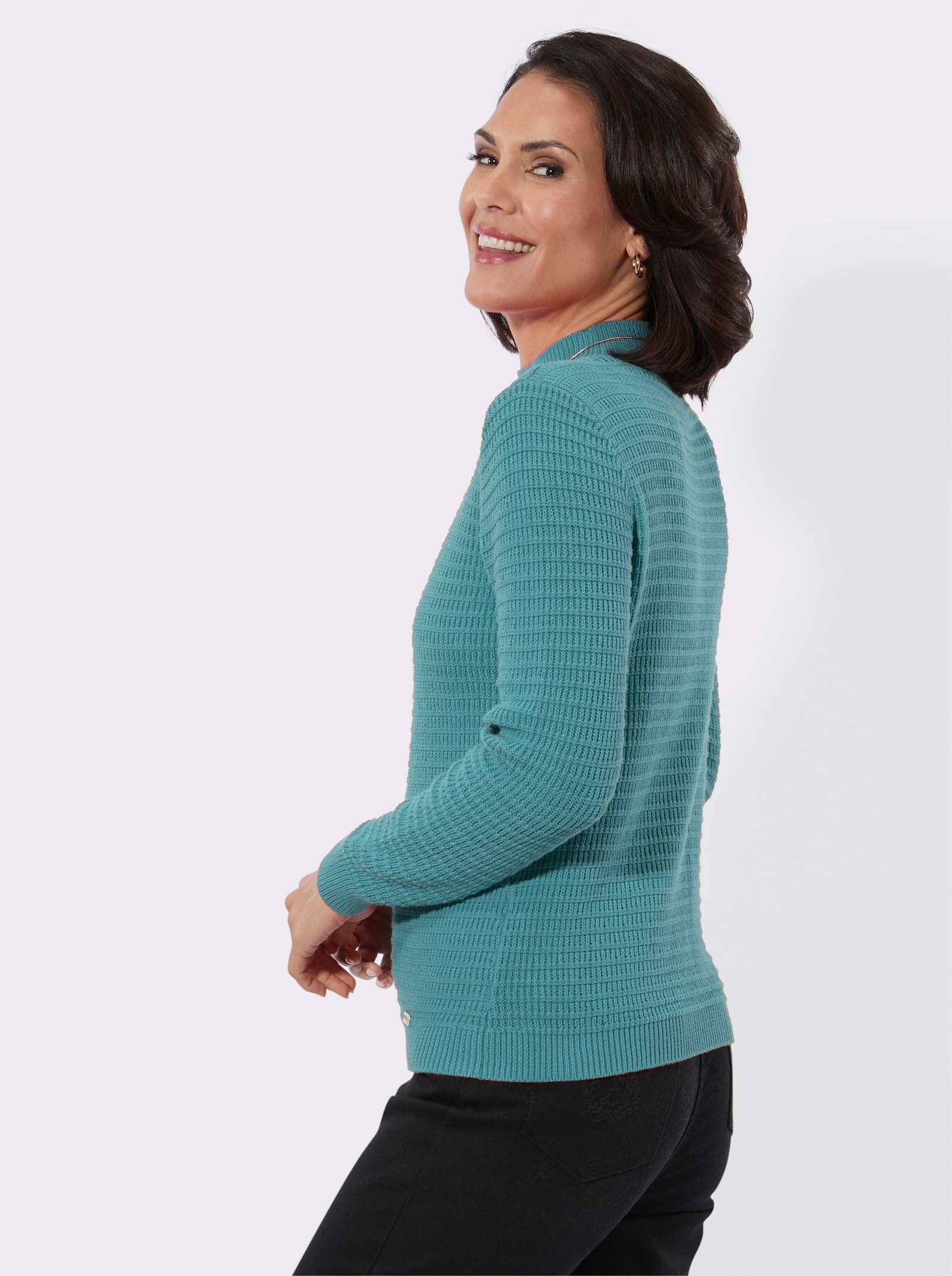Stehkragenpullover - ozean