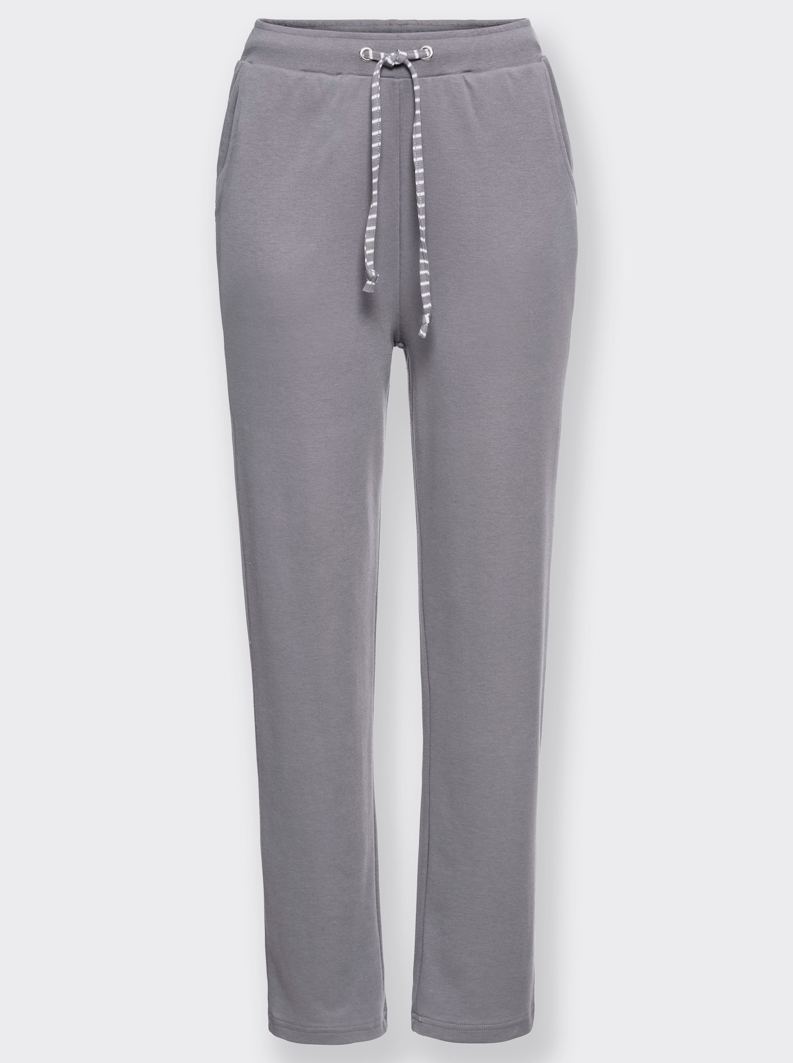 Hausanzug - grau-gestreift