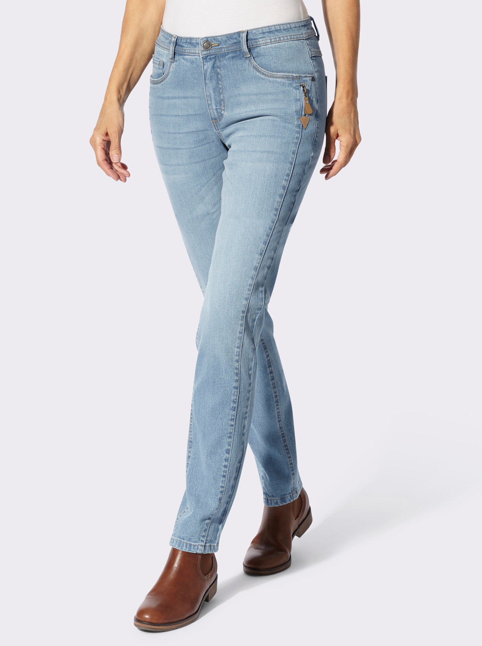 Jean - bleu blanchi