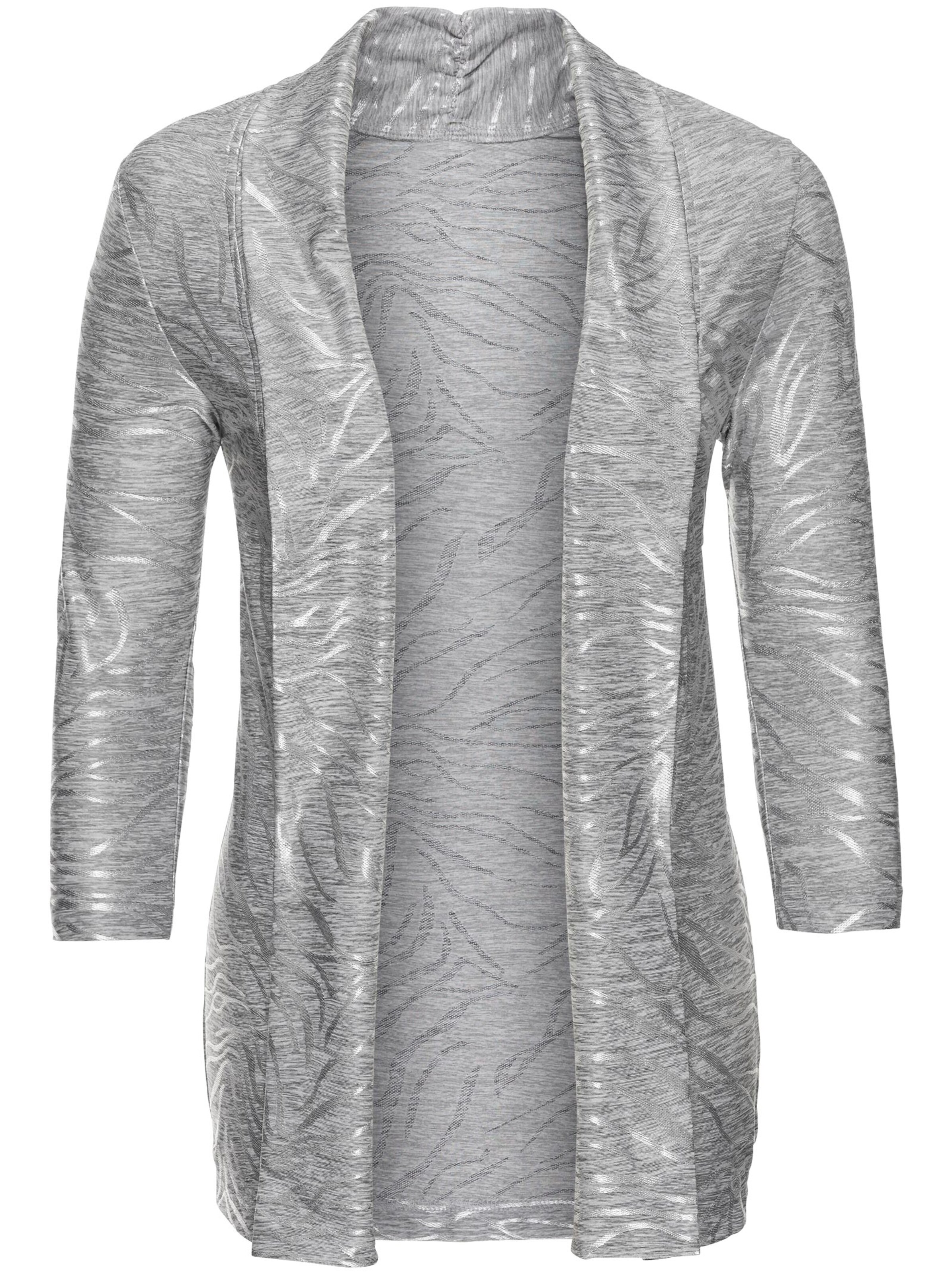 Shirtjacke - silbergrau
