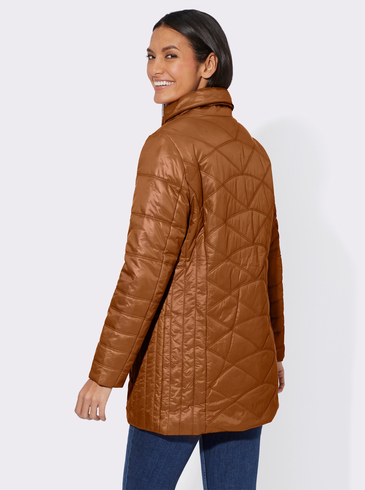 Steppjacke - cognac