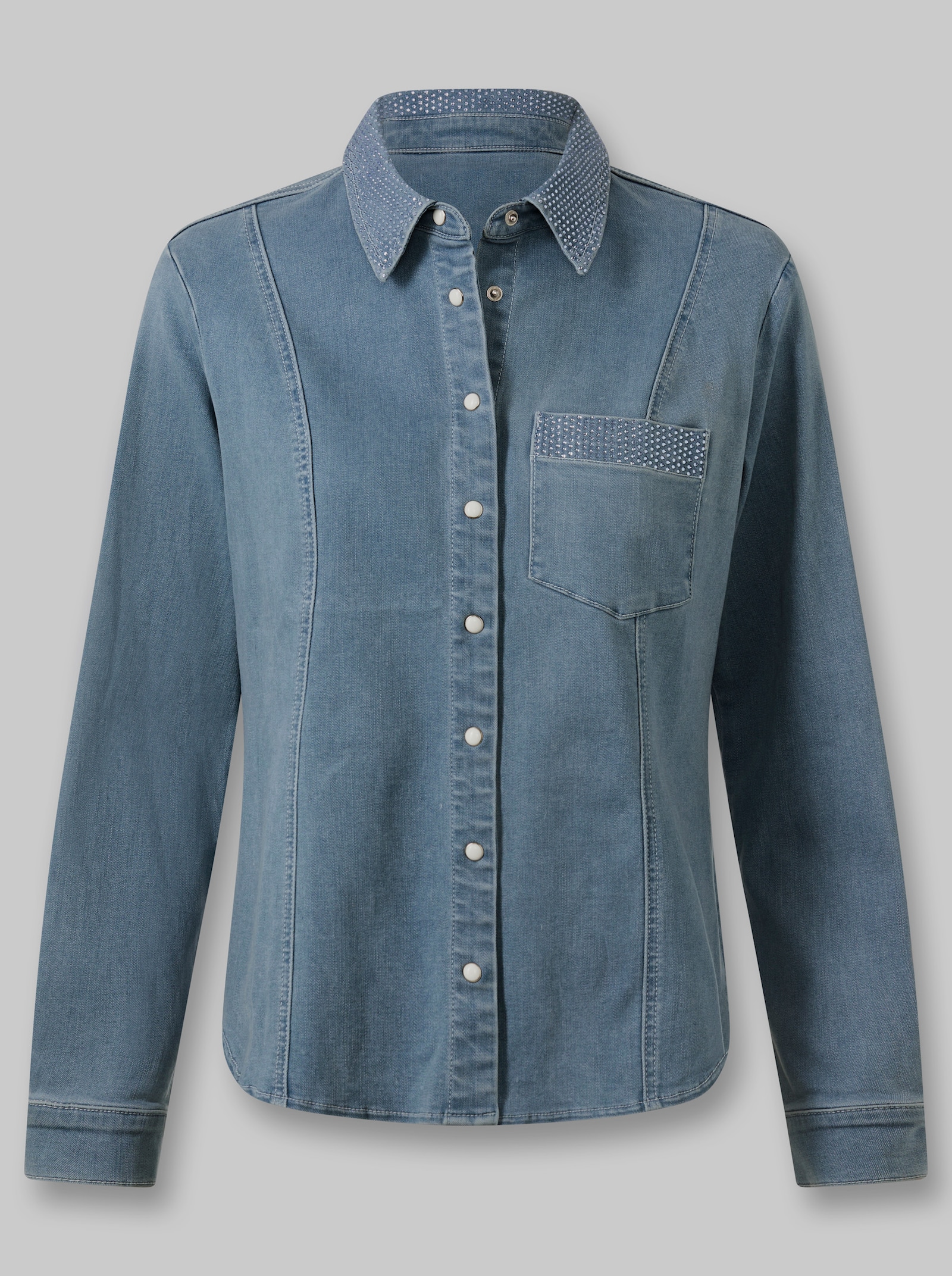 heine Hemdbluse aus Denim - blue-bleached