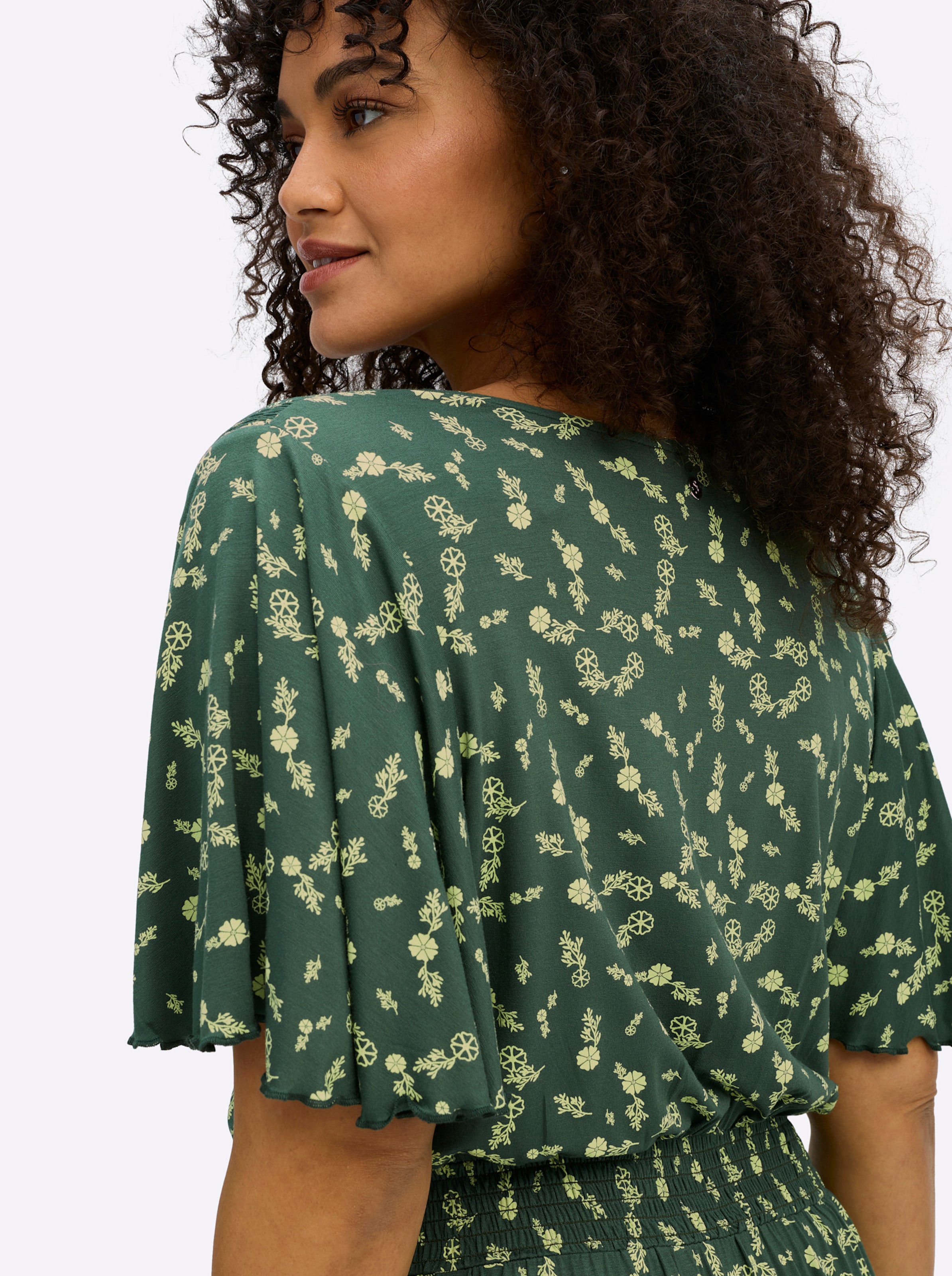 Sheego Sommerkleid "Jersey-Kleid" Eingrifftaschen