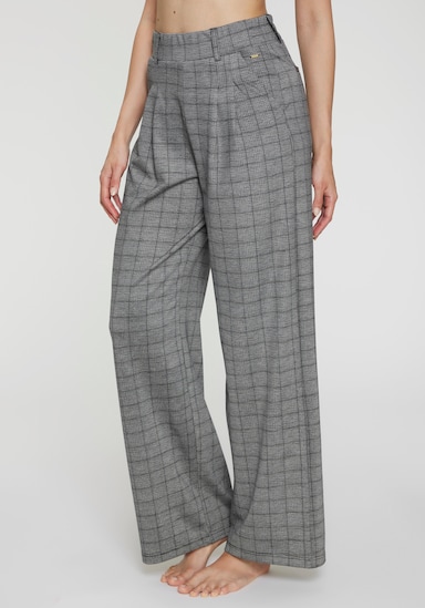 LASCANA Schlupfhose - grau kariert