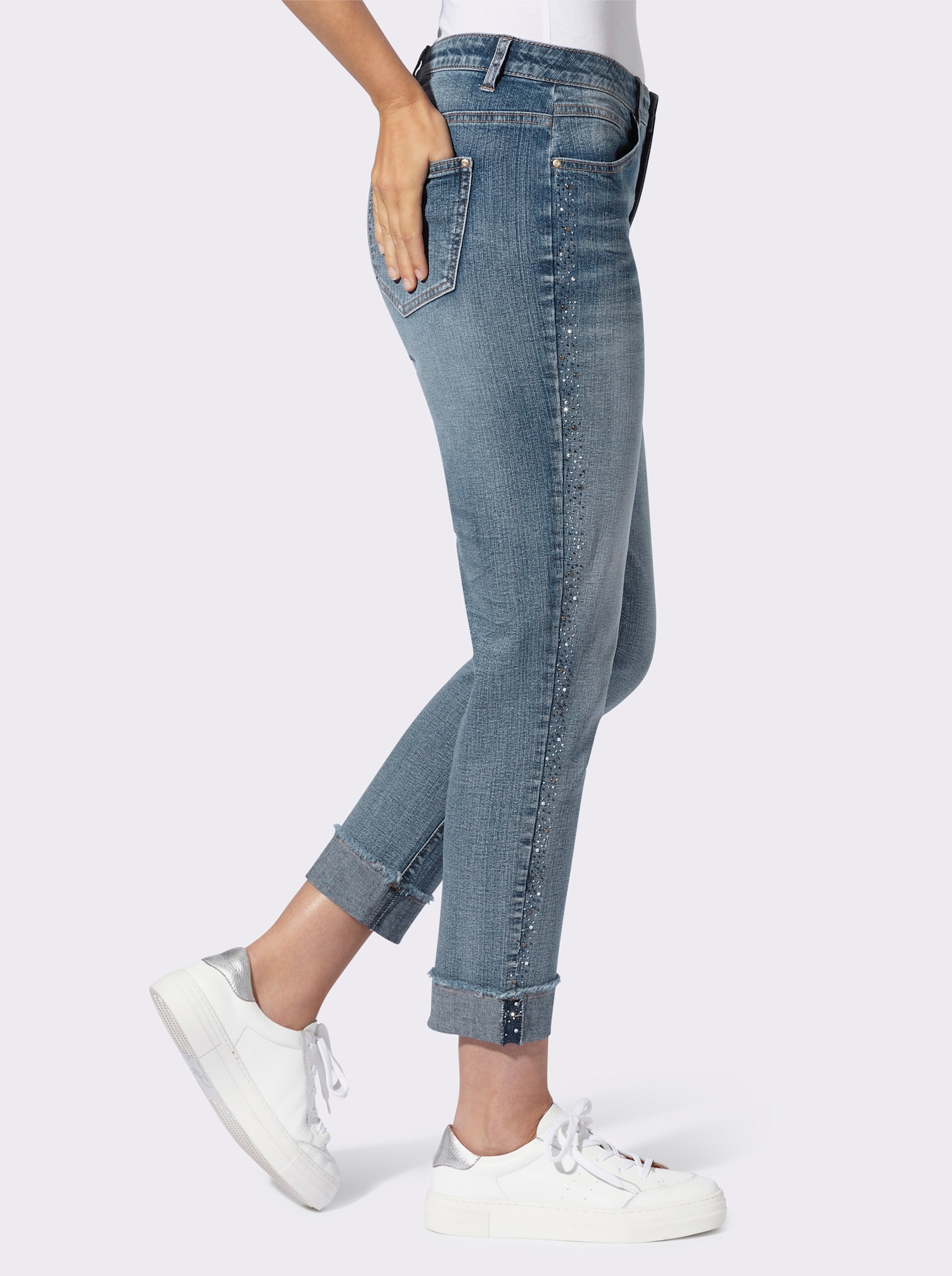 heine Jeans - blue-stone-washed