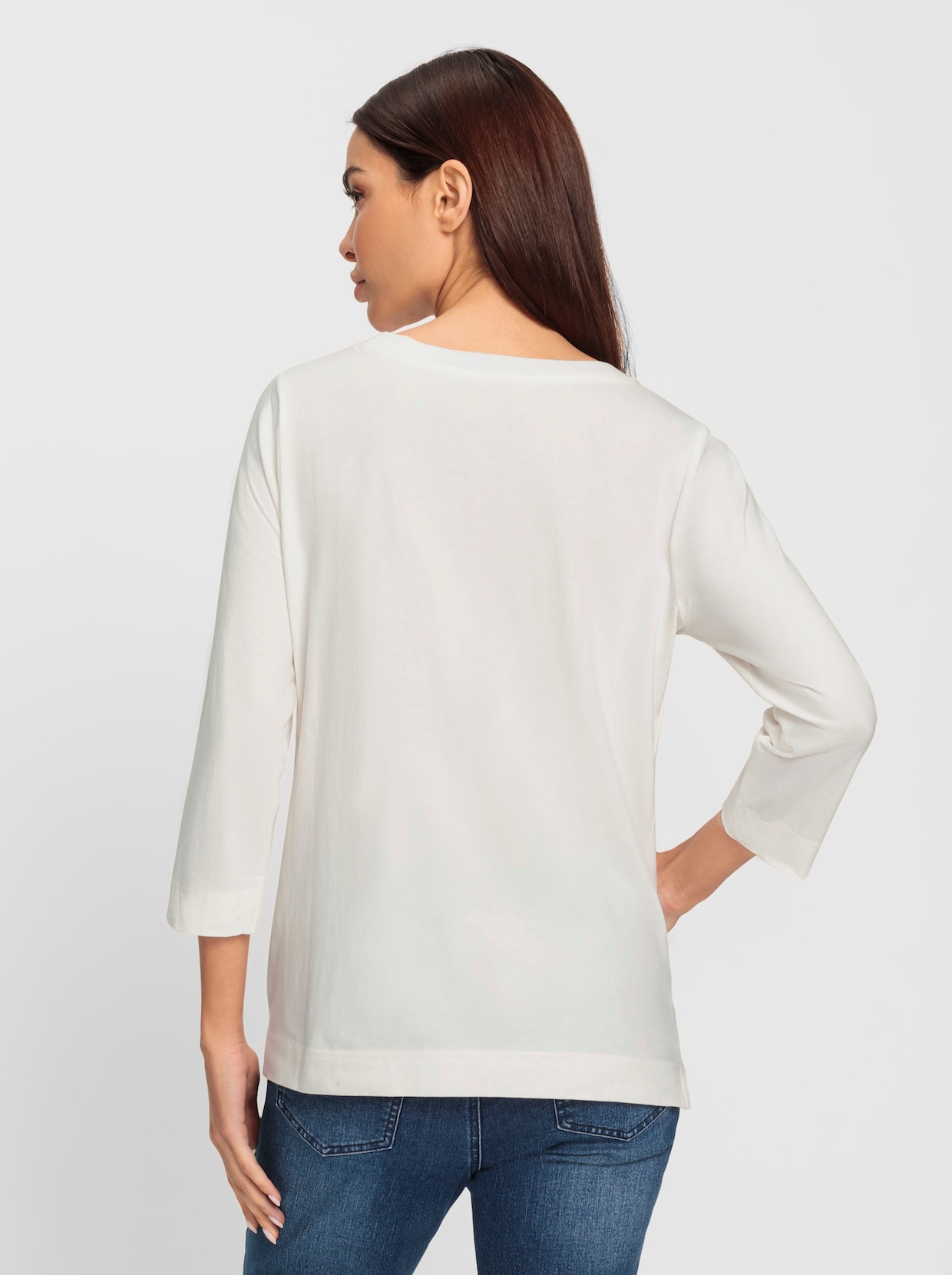 heine Shirt met 3/4-mouw - ecru