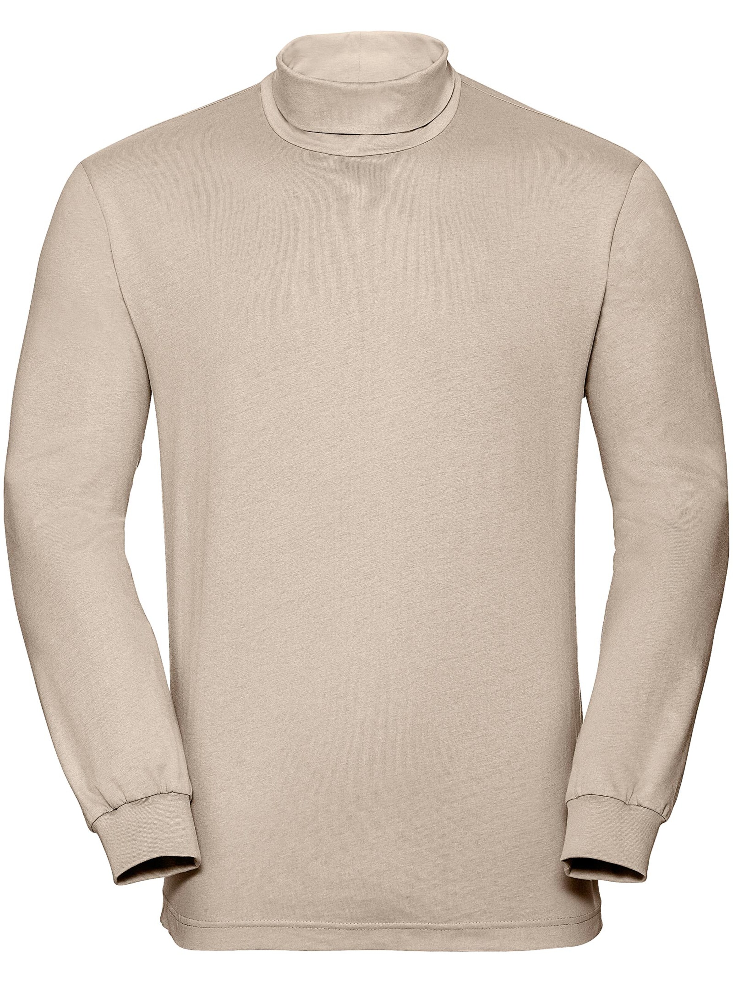 Rollkragen-Shirt - beige