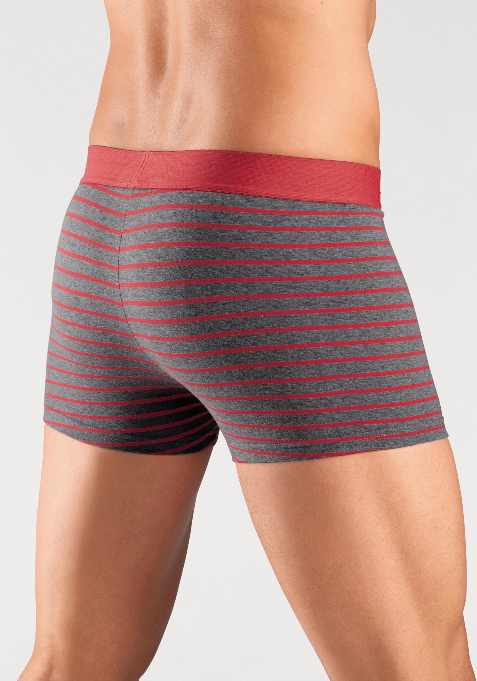 s.Oliver Boxer - grijs/rood gestreept / grijs/blauw gestreept / grijs/zwart gestreept / grijs/petrol gestreept