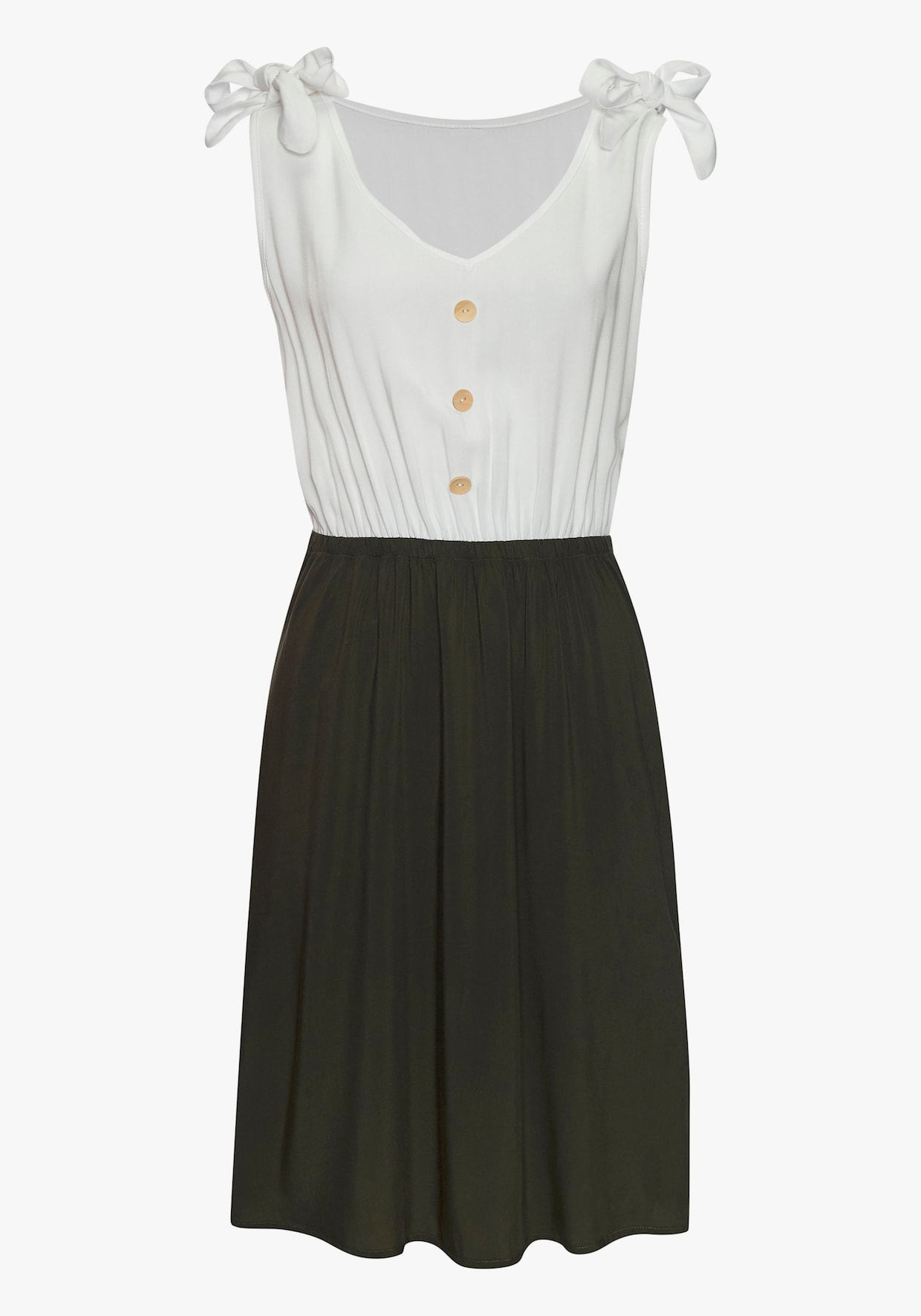 LASCANA Sommerkleid - creme-khaki