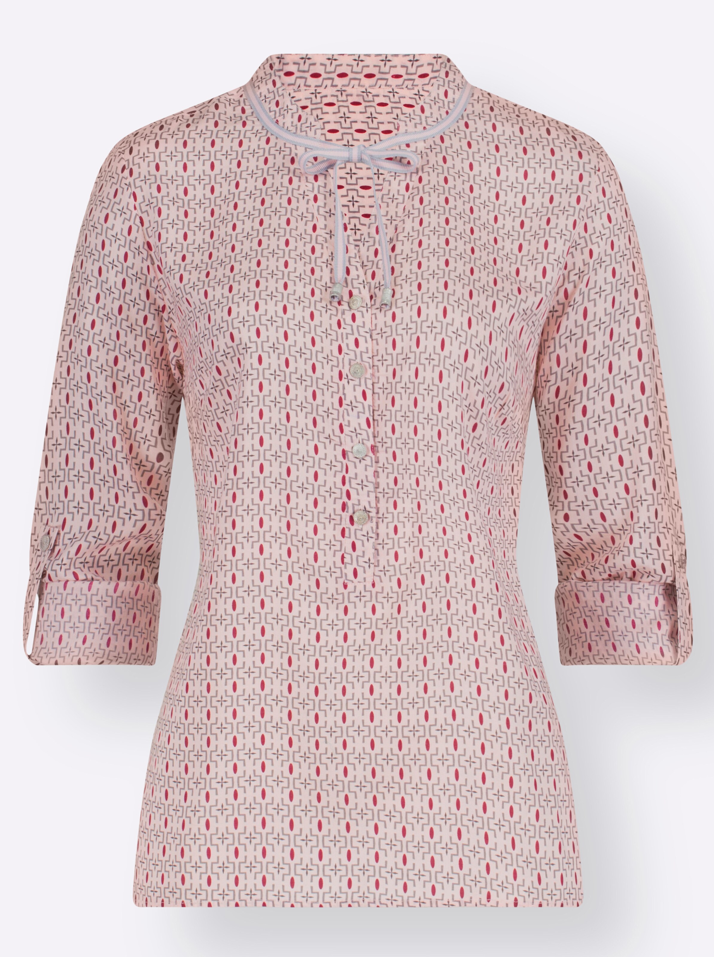 Witt Weiden Damen Druckbluse rosé gemustert  - Onlineshop Witt Weiden